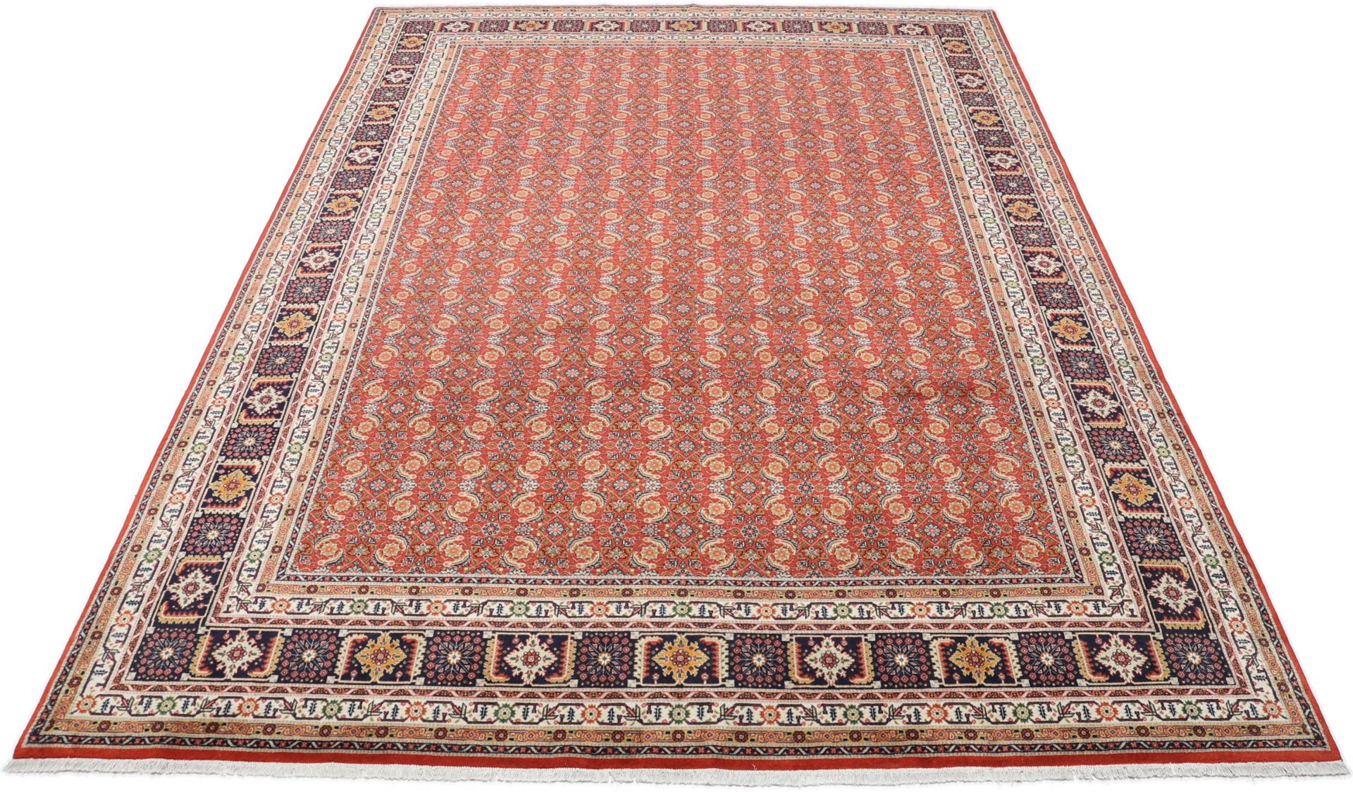 Täbriz Perserteppich 252 × 353 cm aus Wolle & Seide, handgeknüpft