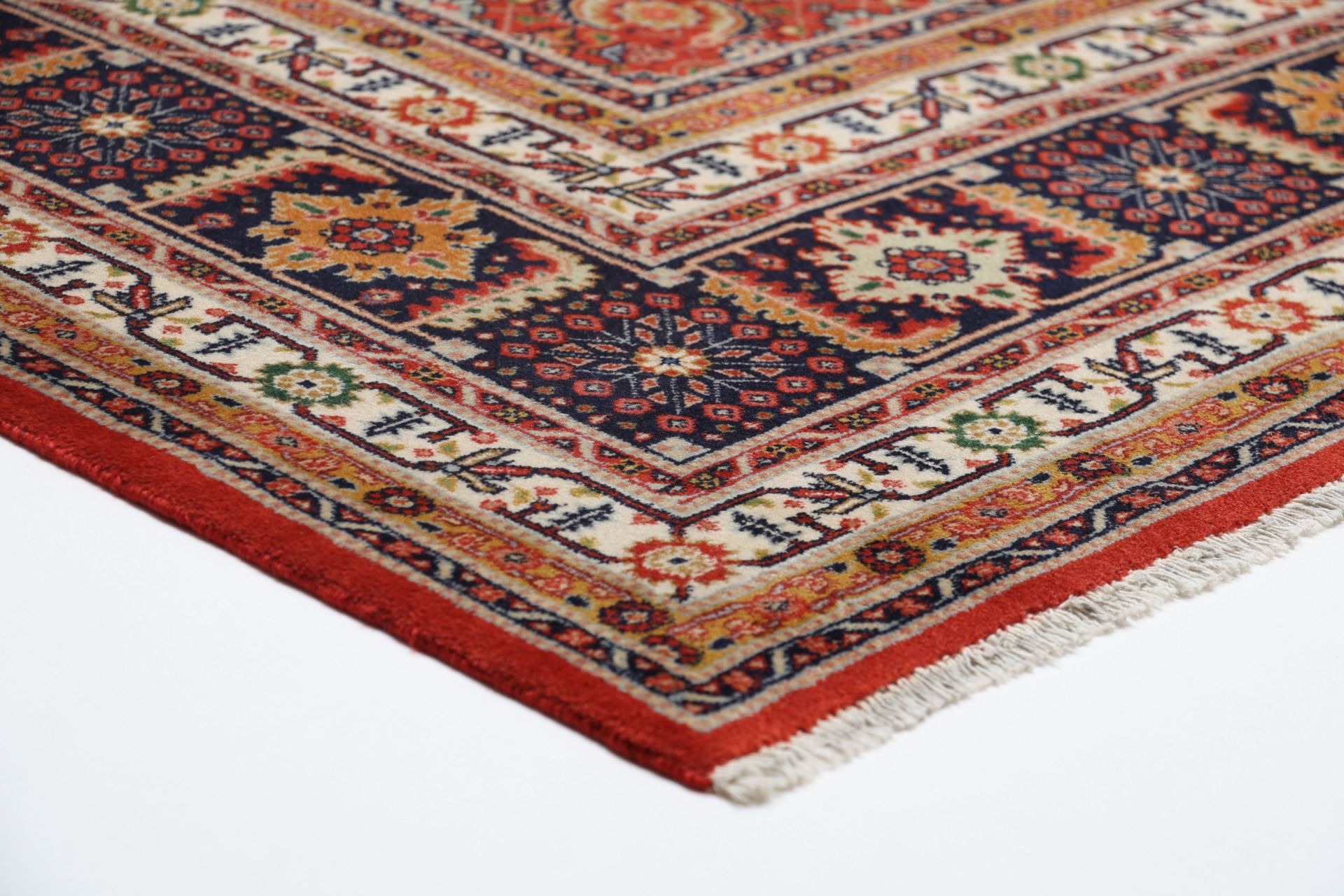 Täbriz Perserteppich 252 × 353 cm aus Wolle & Seide, handgeknüpft
