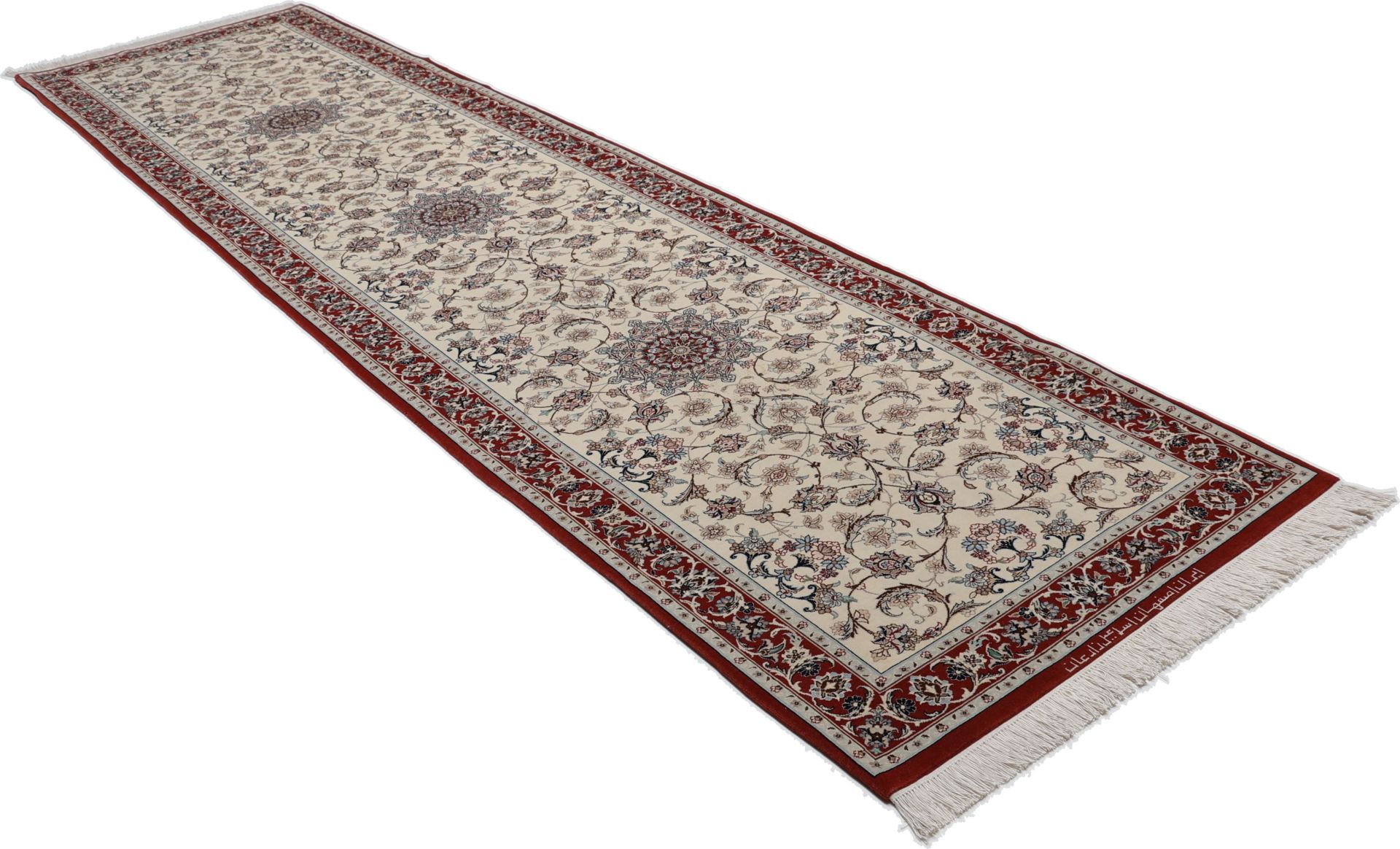 Isfahan Perserteppich aus Iran, 80 × 330 cm