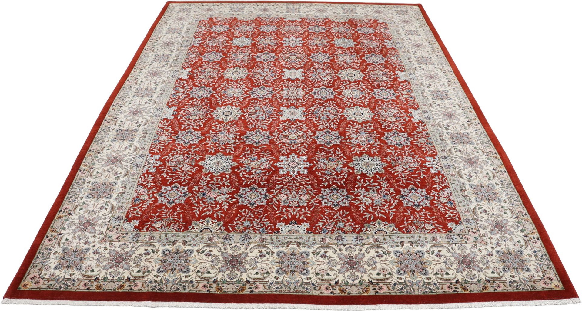 Handgeknüpfter Isfahan Perserteppich 250 × 348 cm