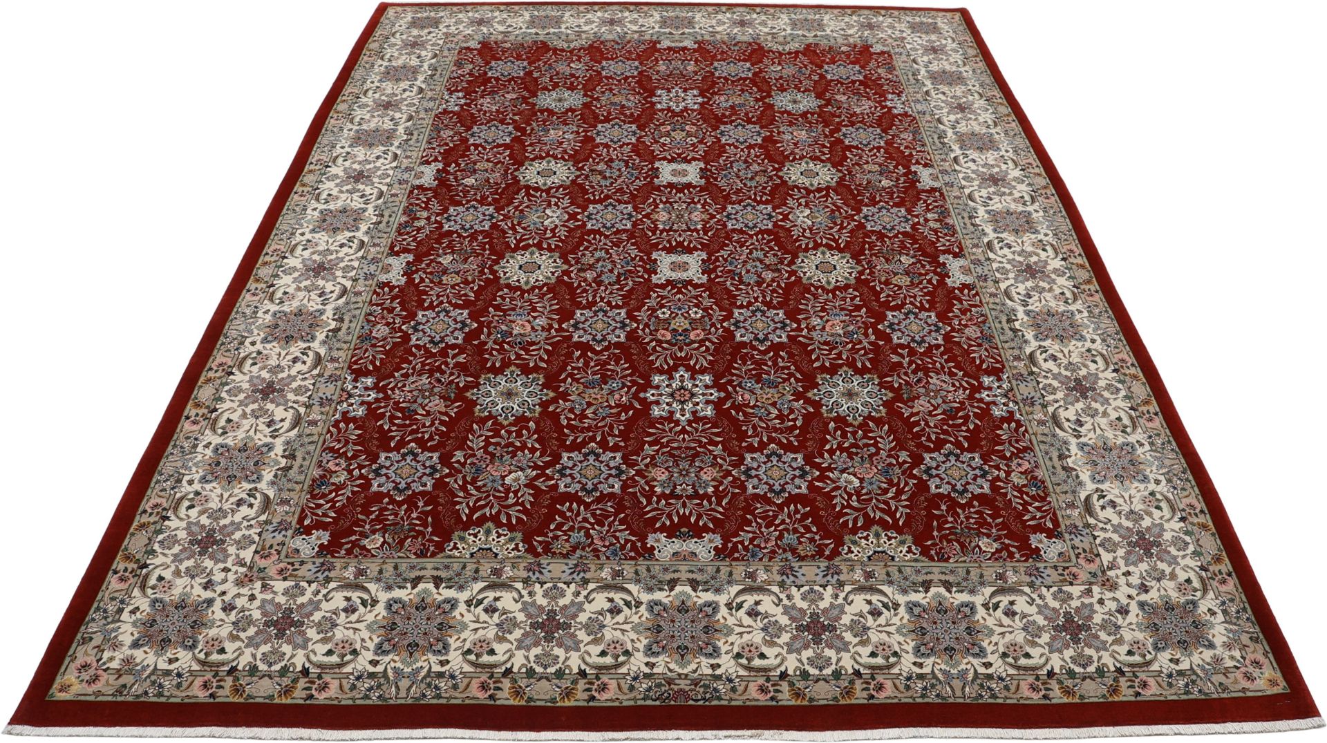 Handgeknüpfter Isfahan Perserteppich 250 × 348 cm