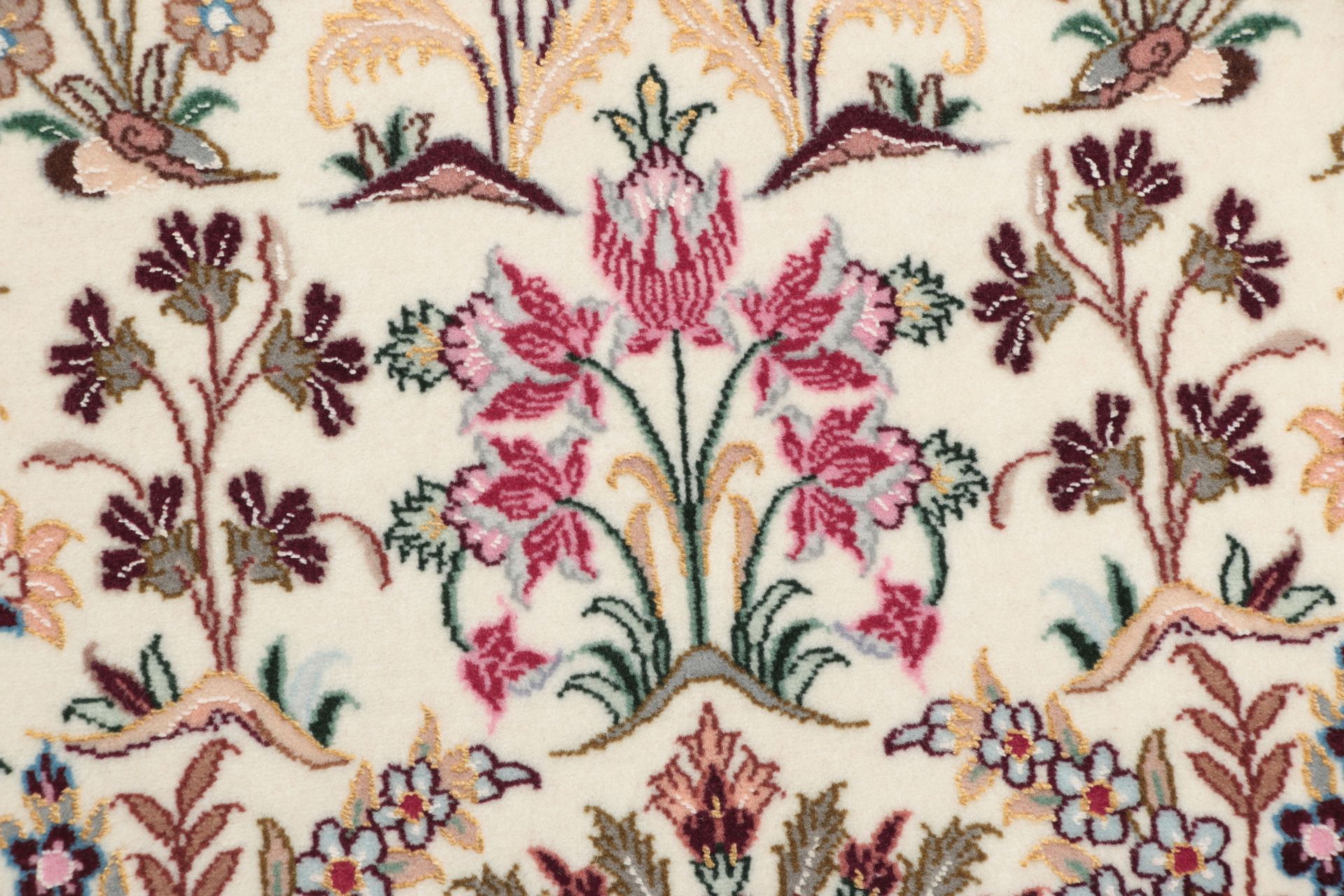 Isfahan Perserteppich aus Iran, 80 × 123 cm