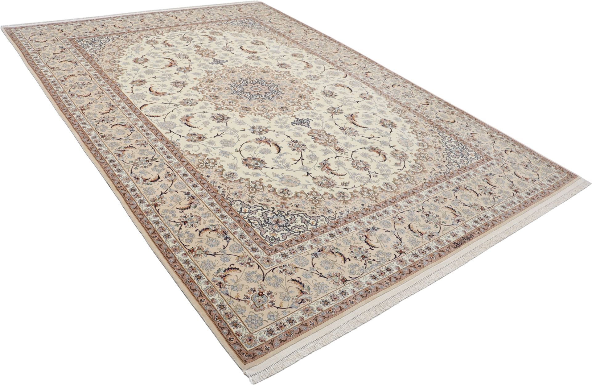 Handgeknüpfter Isfahan Perserteppich 255 × 360 cm