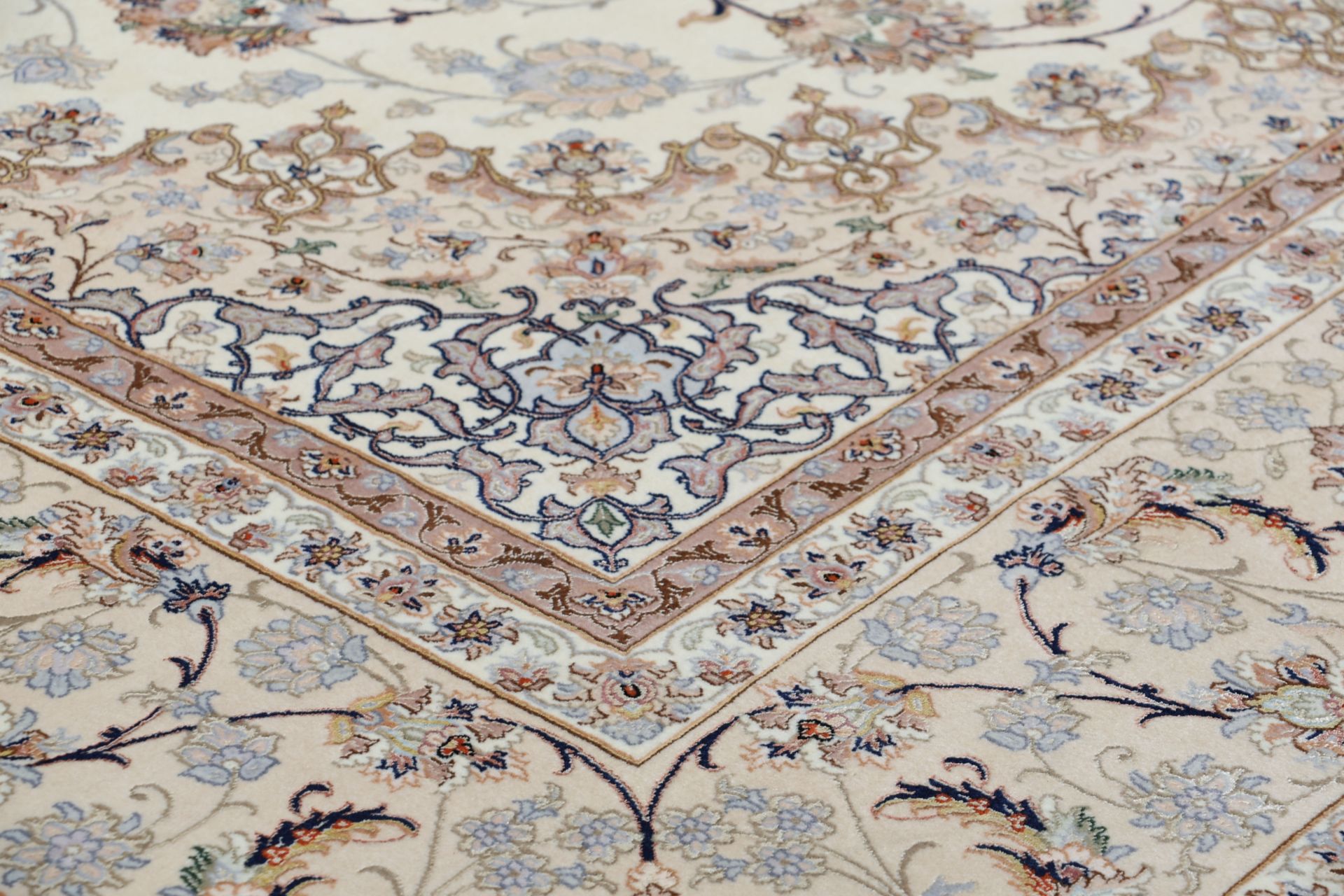 Handgeknüpfter Isfahan Perserteppich 255 × 360 cm