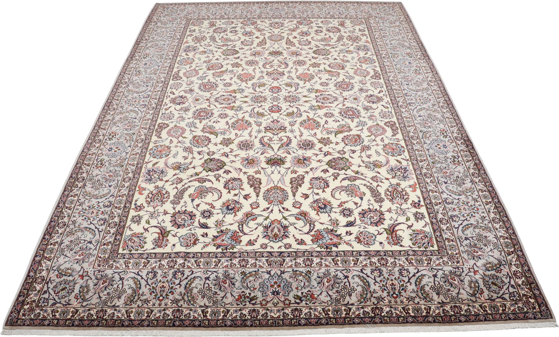 Isfahan Perserteppich aus Iran, 250 × 364 cm