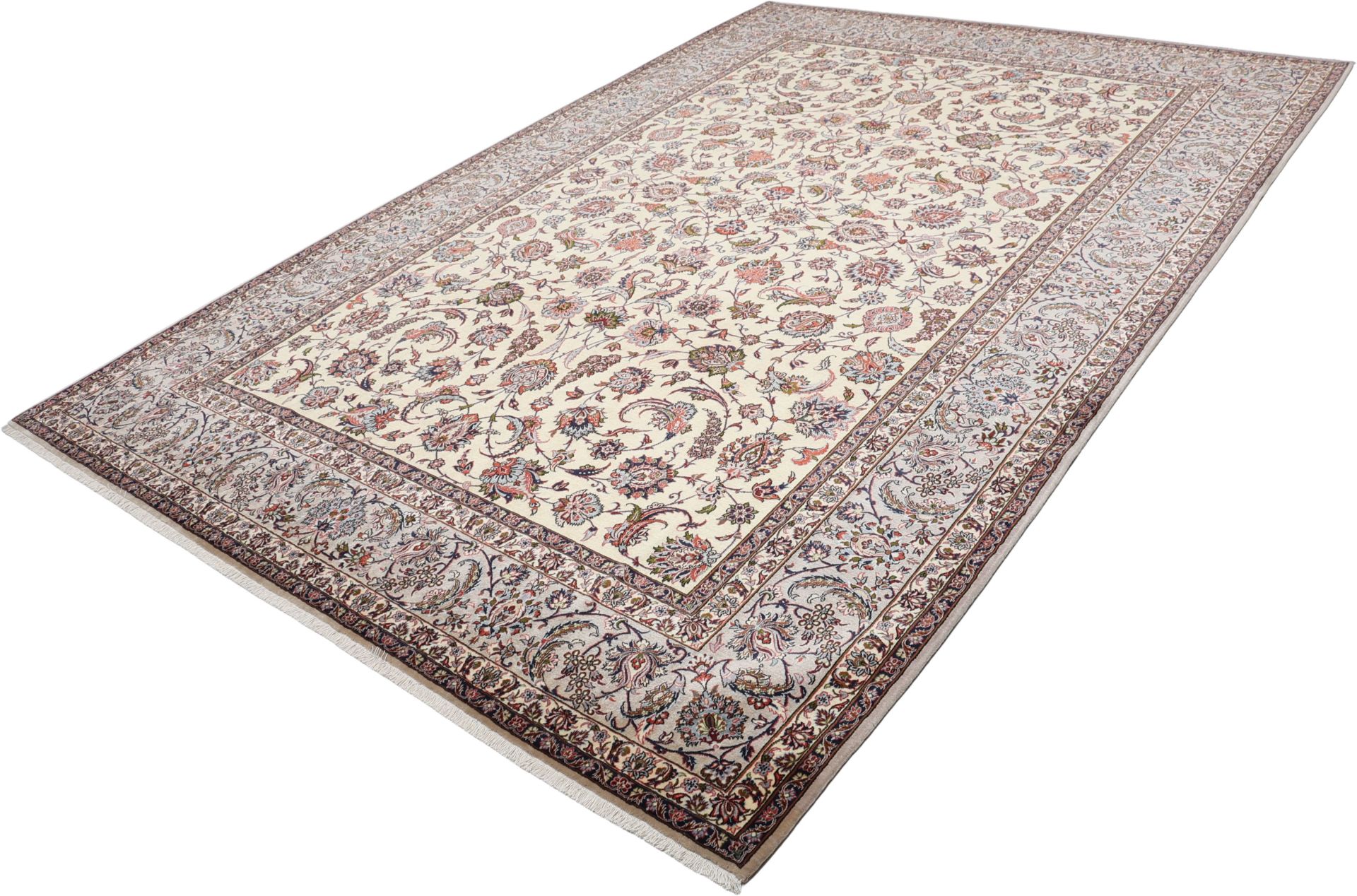 Isfahan Perserteppich aus Iran, 250 × 364 cm