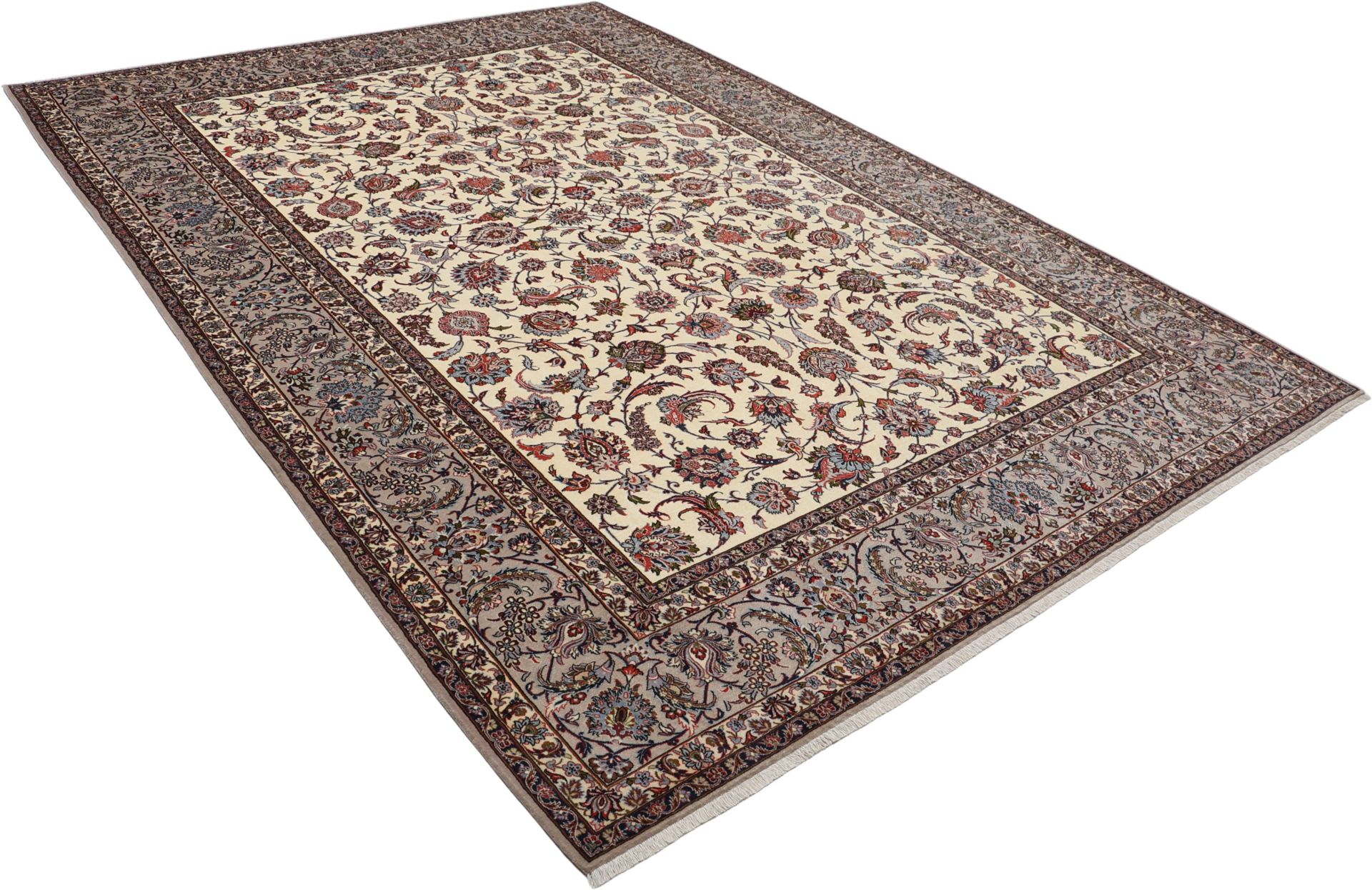 Isfahan Perserteppich aus Iran, 250 × 364 cm