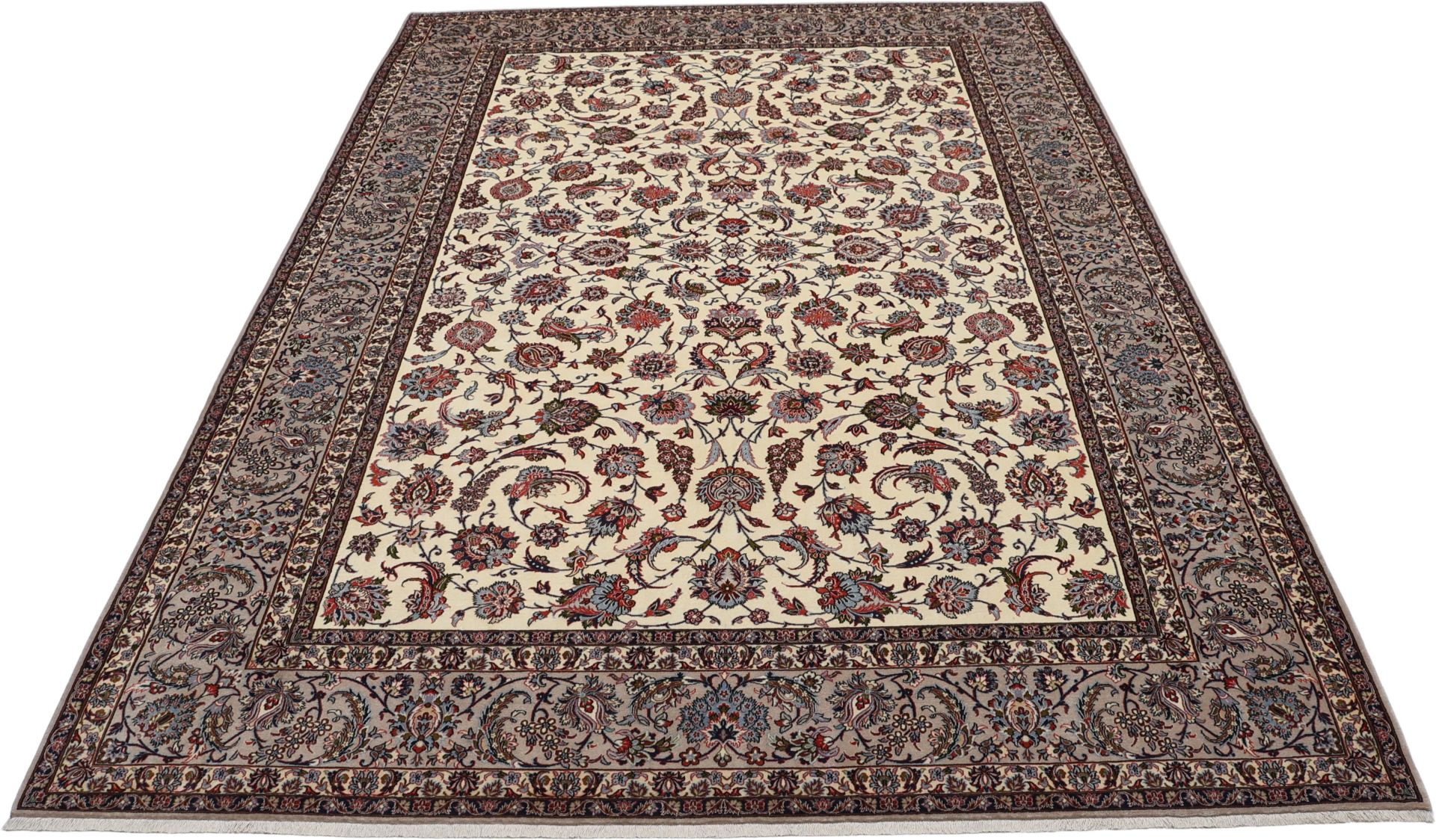 Isfahan Perserteppich aus Iran, 250 × 364 cm