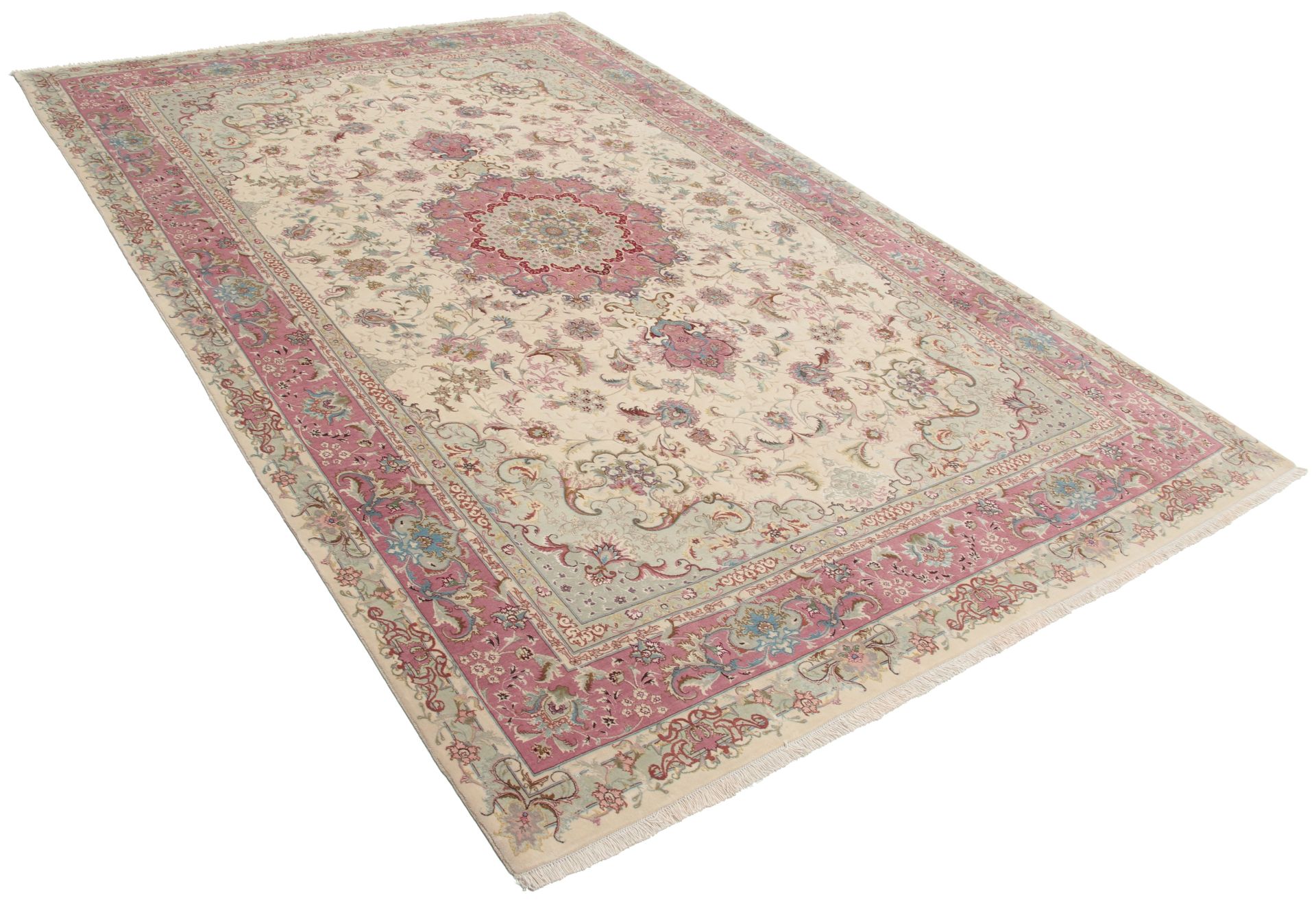 perserteppich-tabriz-200-x-315-cm-schurwolle-seide-handgeknupft-1 Handgeknüpfter Täbriz Perserteppich 200 × 315 cm