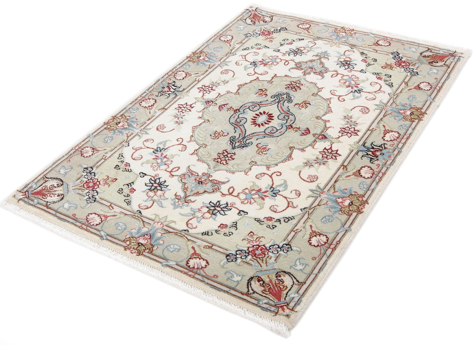 Täbriz Perserteppich aus Iran, 62 × 95 cm