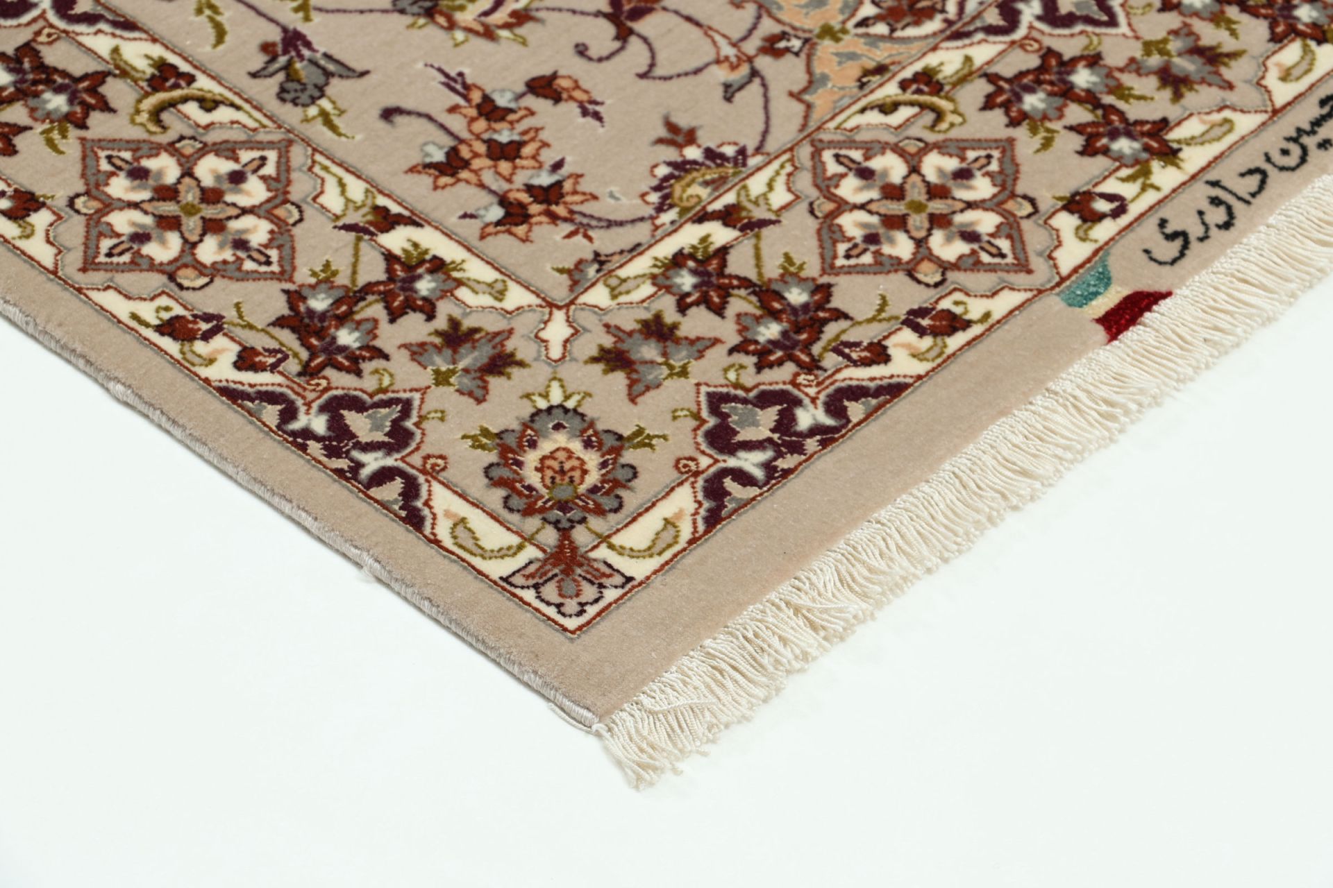 perserteppich-isfahan-67-x-209-cm-schurwolle-seide-handgeknupft-6 Isfahan Perserteppich aus Iran, 67 × 209 cm