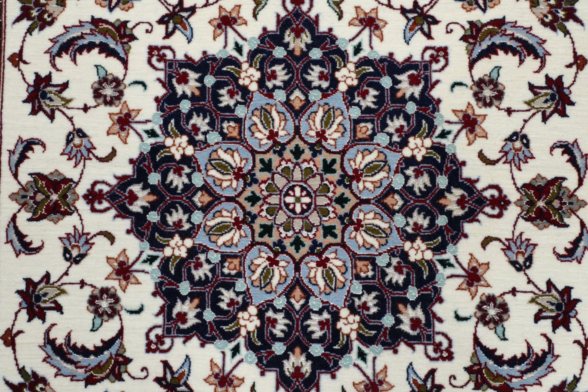 Handgeknüpfter Isfahan Perserteppich 76 × 293 cm