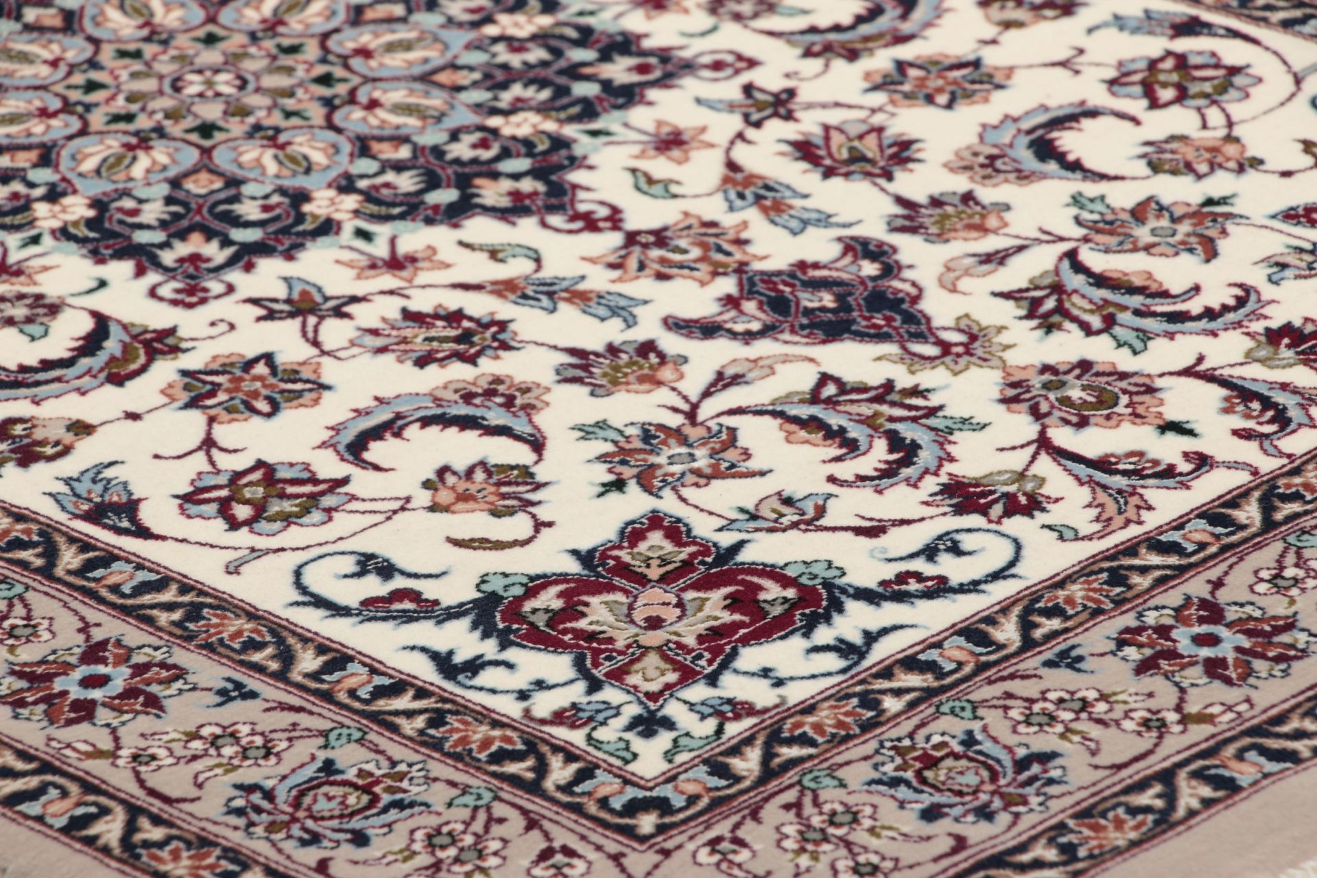 Handgeknüpfter Isfahan Perserteppich 76 × 293 cm