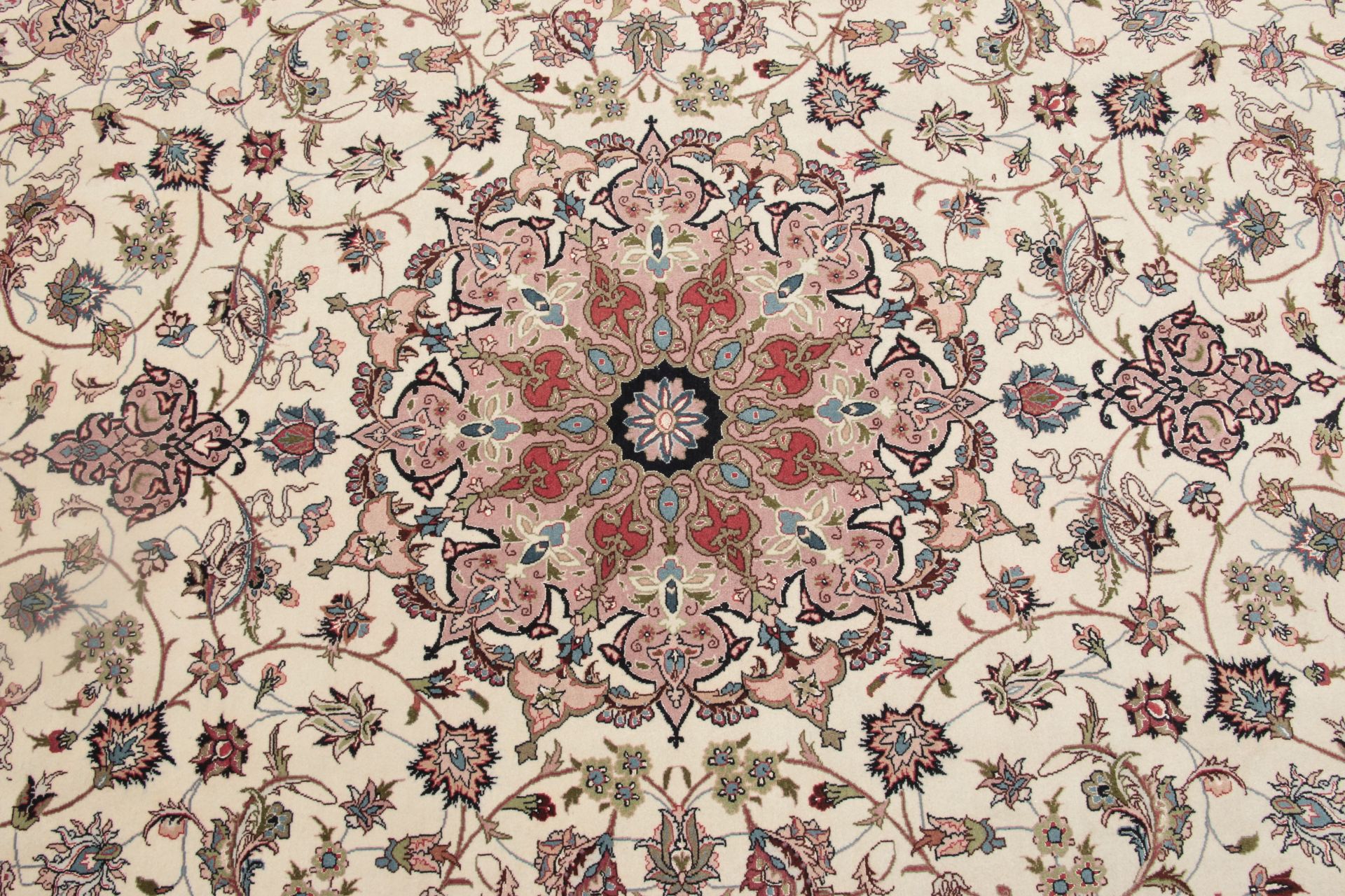 Handgeknüpfter Täbriz Perserteppich, 205 × 300 cm, Wolle & Seide