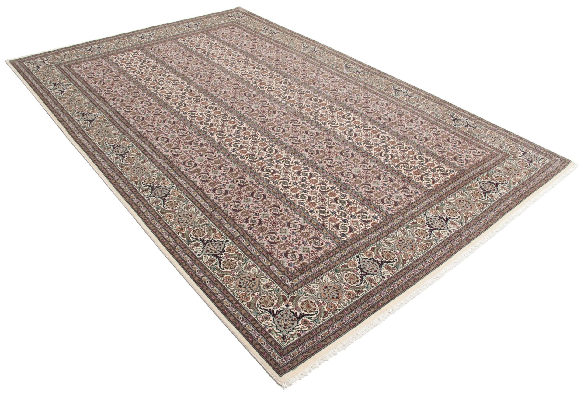 perserteppich-tabriz-198-x-300-cm-schurwolle-seide-handgeknupft-2 Täbriz Perserteppich 198 × 300 cm aus Wolle & Seide, handgeknüpft