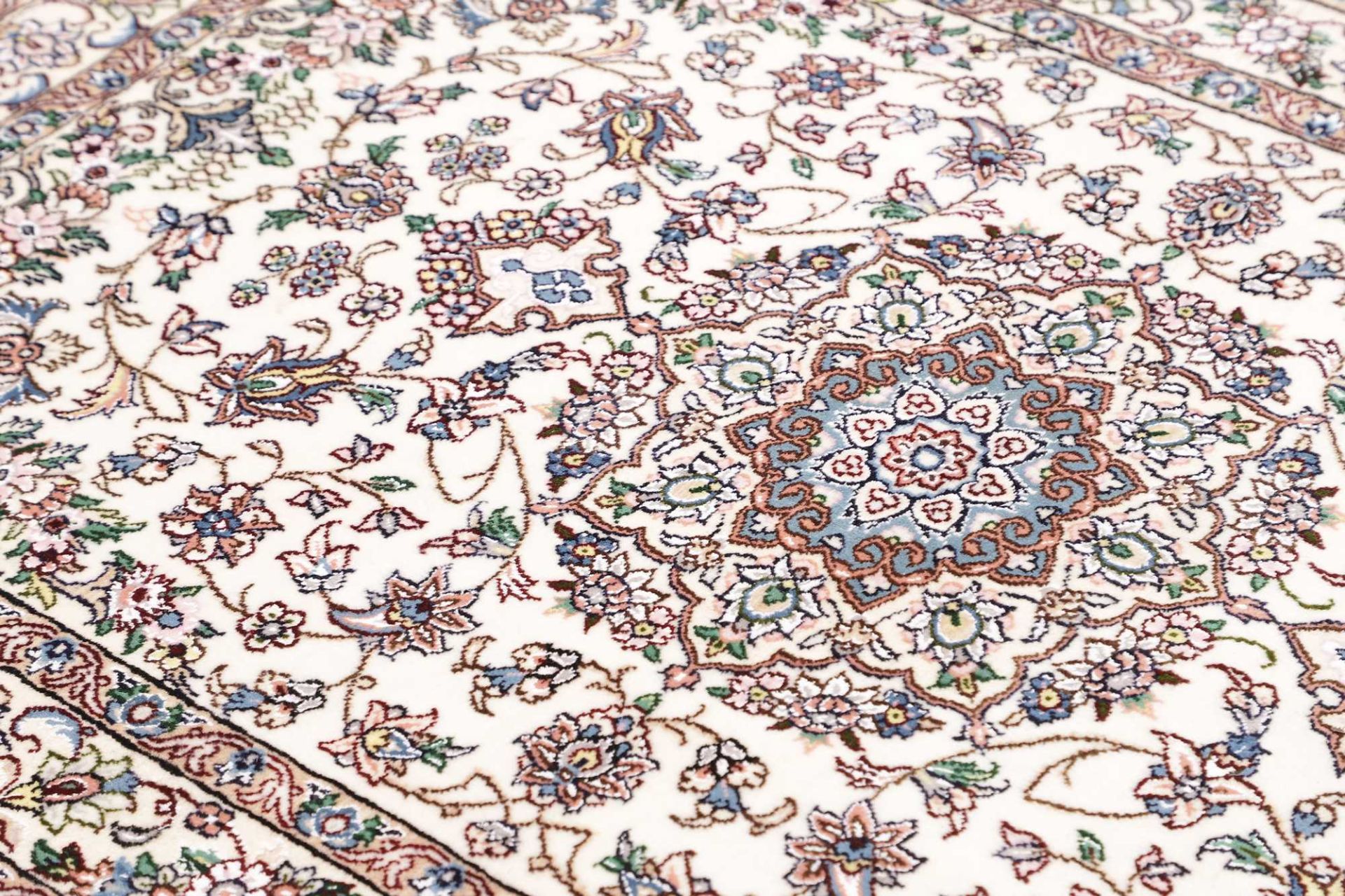 Handgeknüpfter Nain Perserteppich, 108 × 155 cm, Wolle