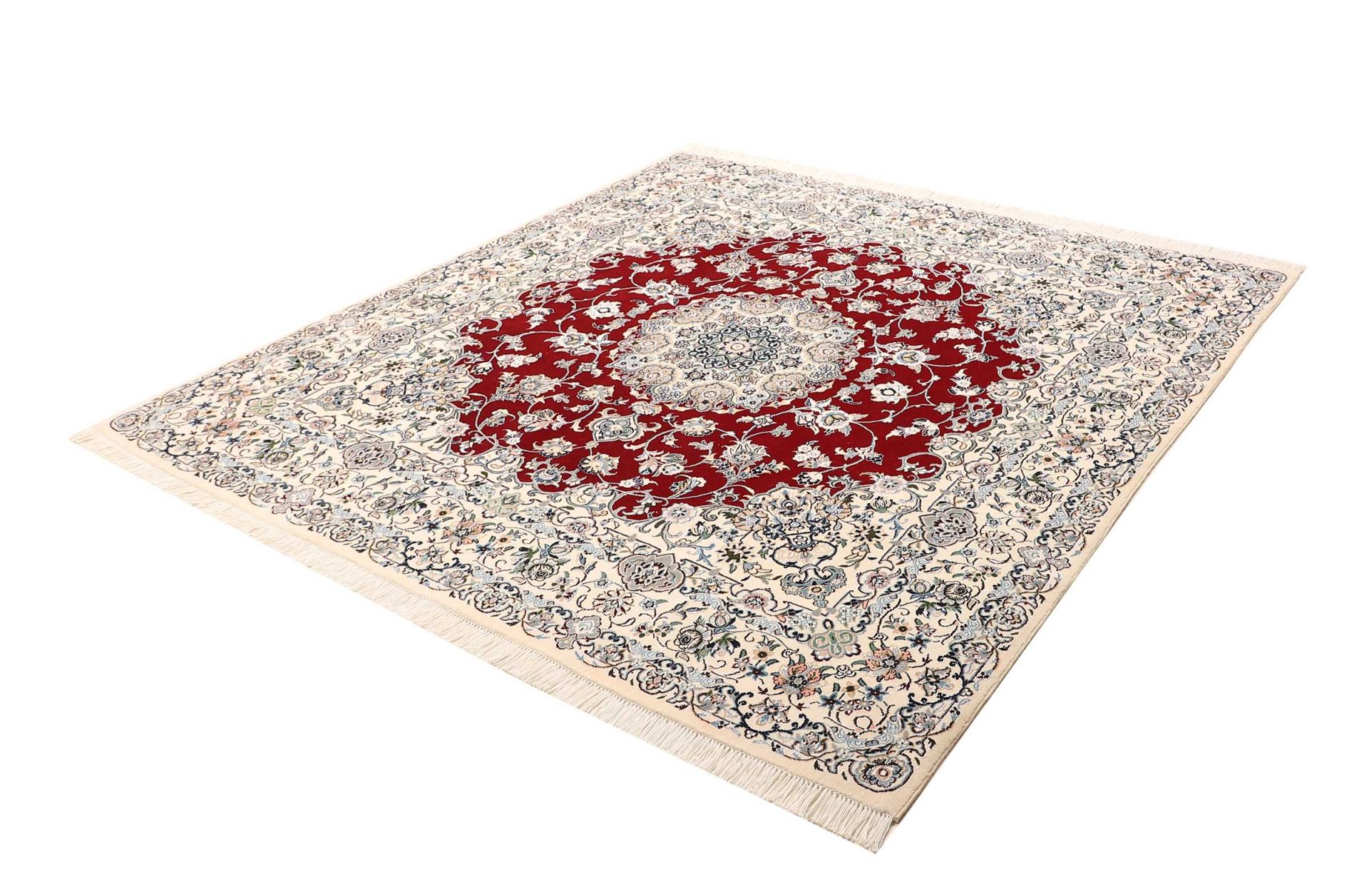 perserteppich-nain-196-x-204-cm-schurwolle-handgeknupft-exklusiv-1 Nain Perserteppich 196 × 204 cm aus Wolle, handgeknüpft