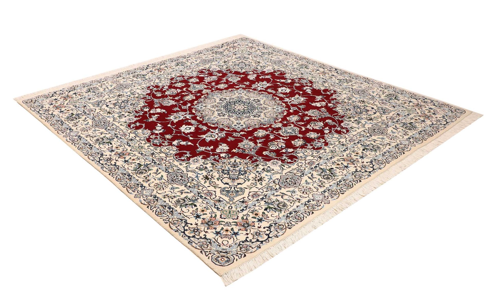 perserteppich-nain-196-x-204-cm-schurwolle-handgeknupft-exklusiv-2 Nain Perserteppich 196 × 204 cm aus Wolle, handgeknüpft