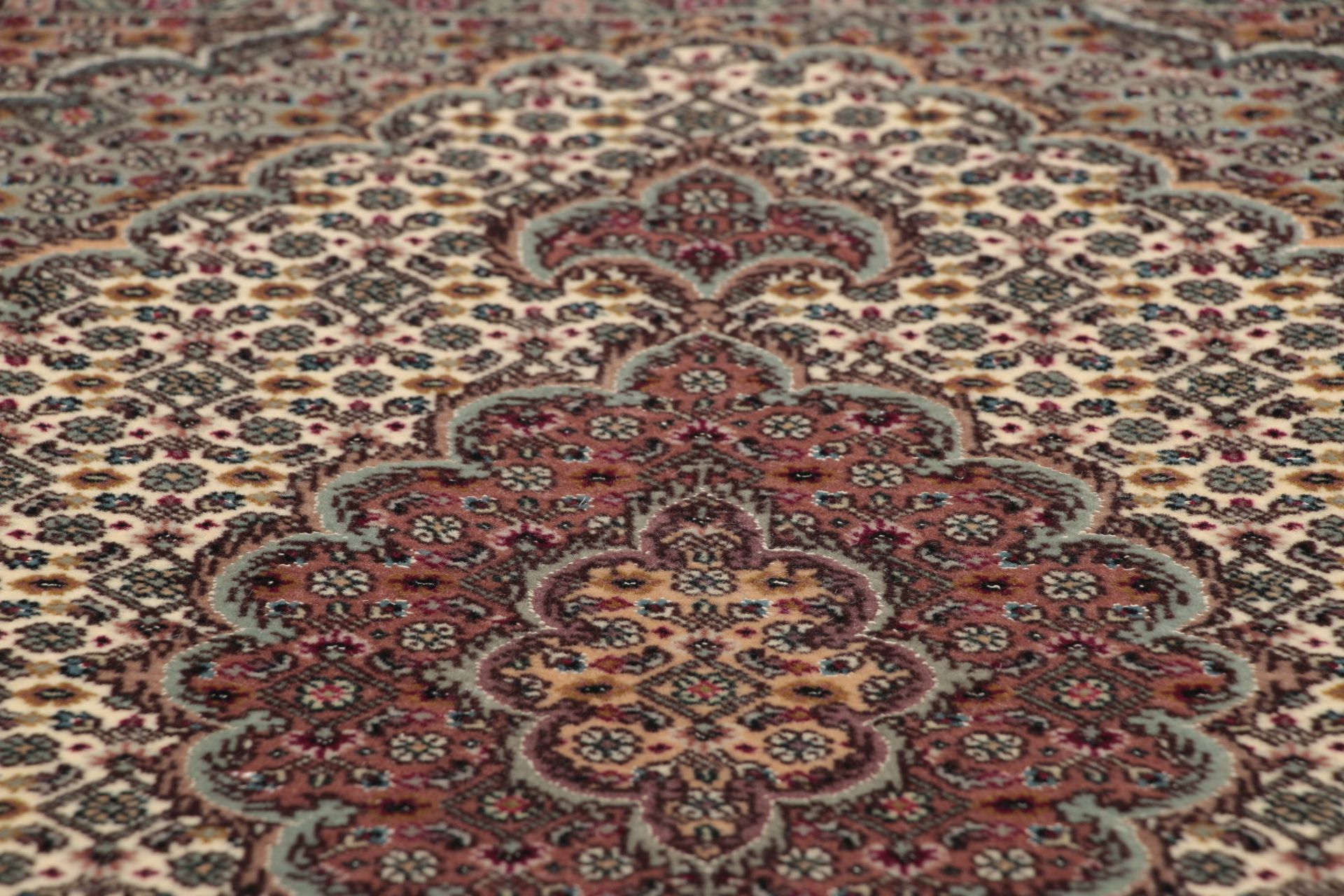 Täbriz Perserteppich 62 × 95 cm aus Wolle & Seide, handgeknüpft