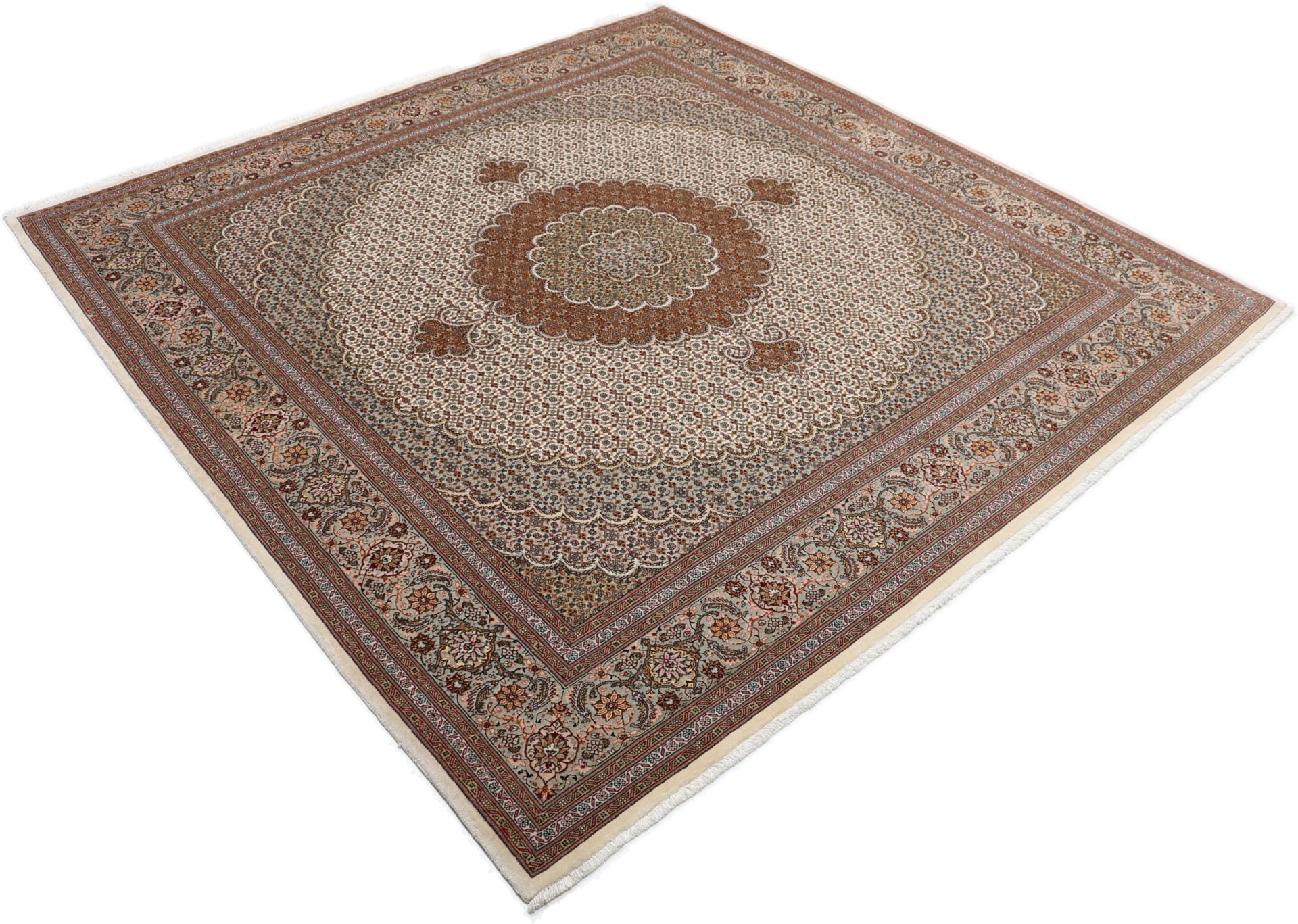 Täbriz Perserteppich aus Iran, 204 × 212 cm