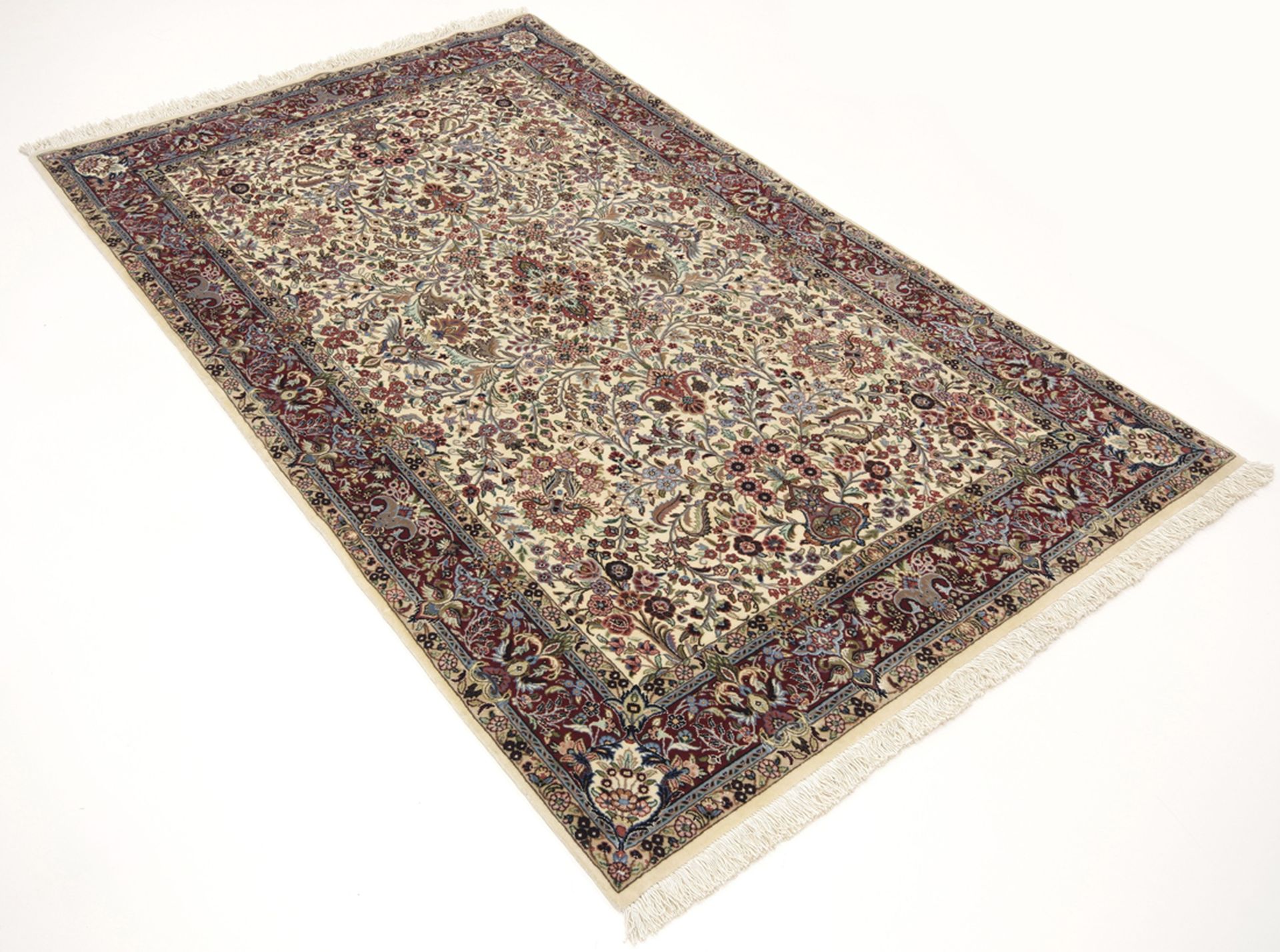 Isfahan Perserteppich aus Iran, 105 × 175 cm