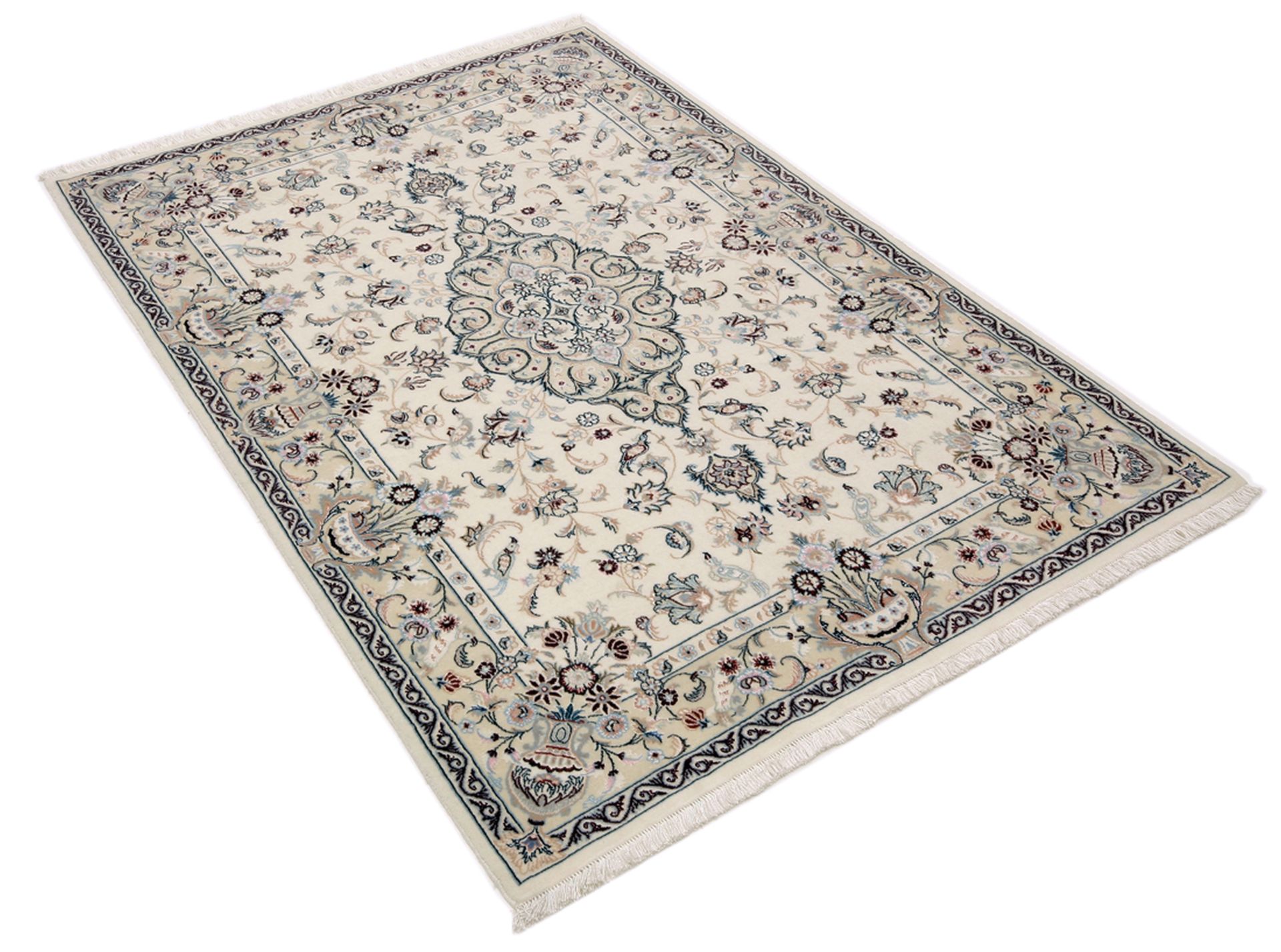 Handgeknüpfter Isfahan Perserteppich 110 × 160 cm