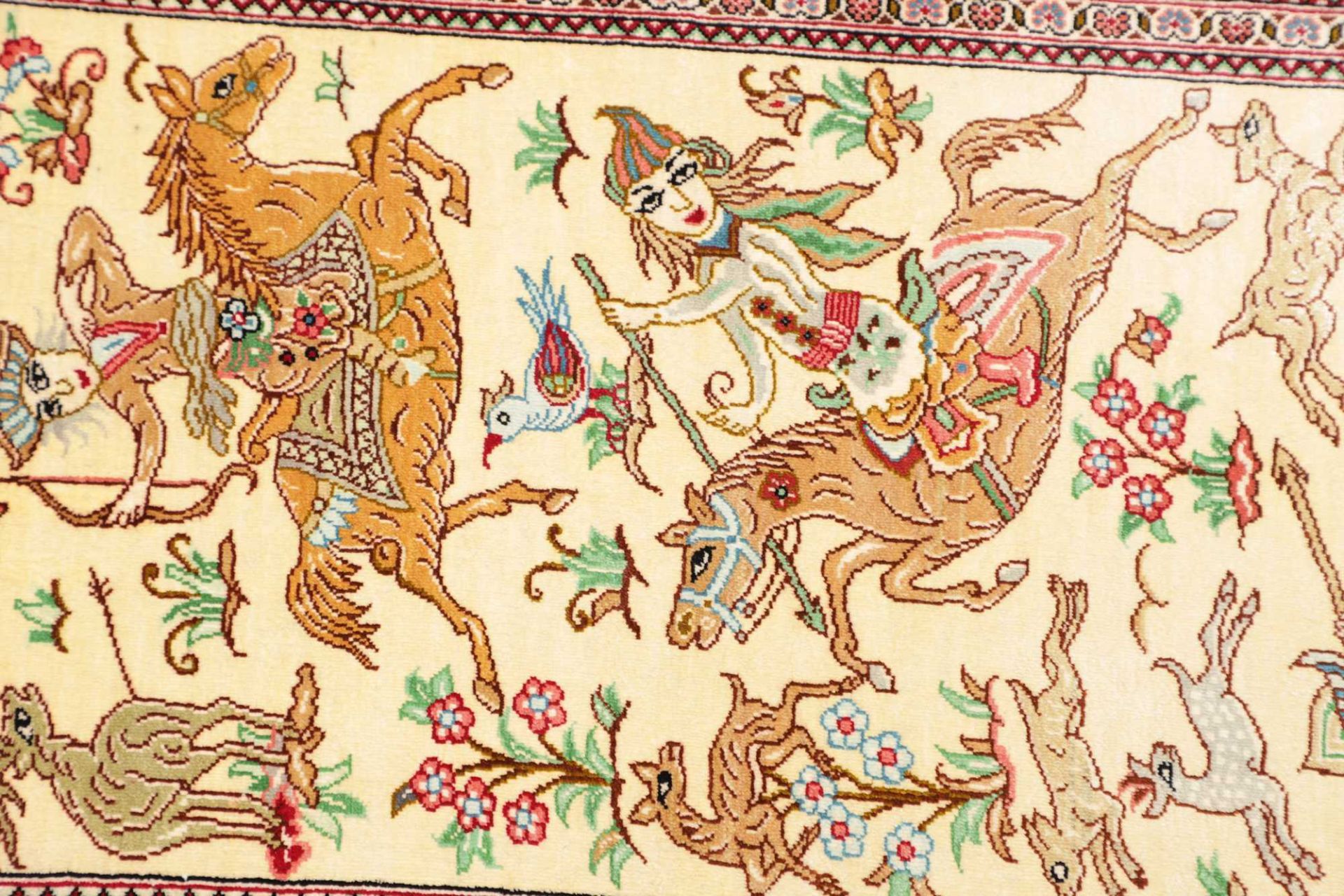 perserteppich-ghom-39-x-129-cm-schurwolle-seide-handgeknupft-6 Handgeknüpfter Ghom Perserteppich, 39 × 129 cm, Wolle & Seide