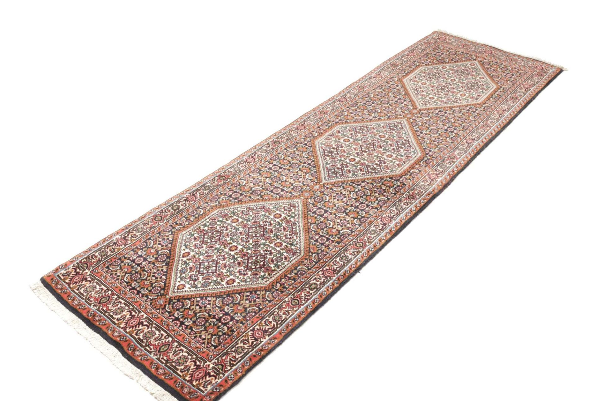 Handgeknüpfter Bijar Perserteppich 73 × 234 cm