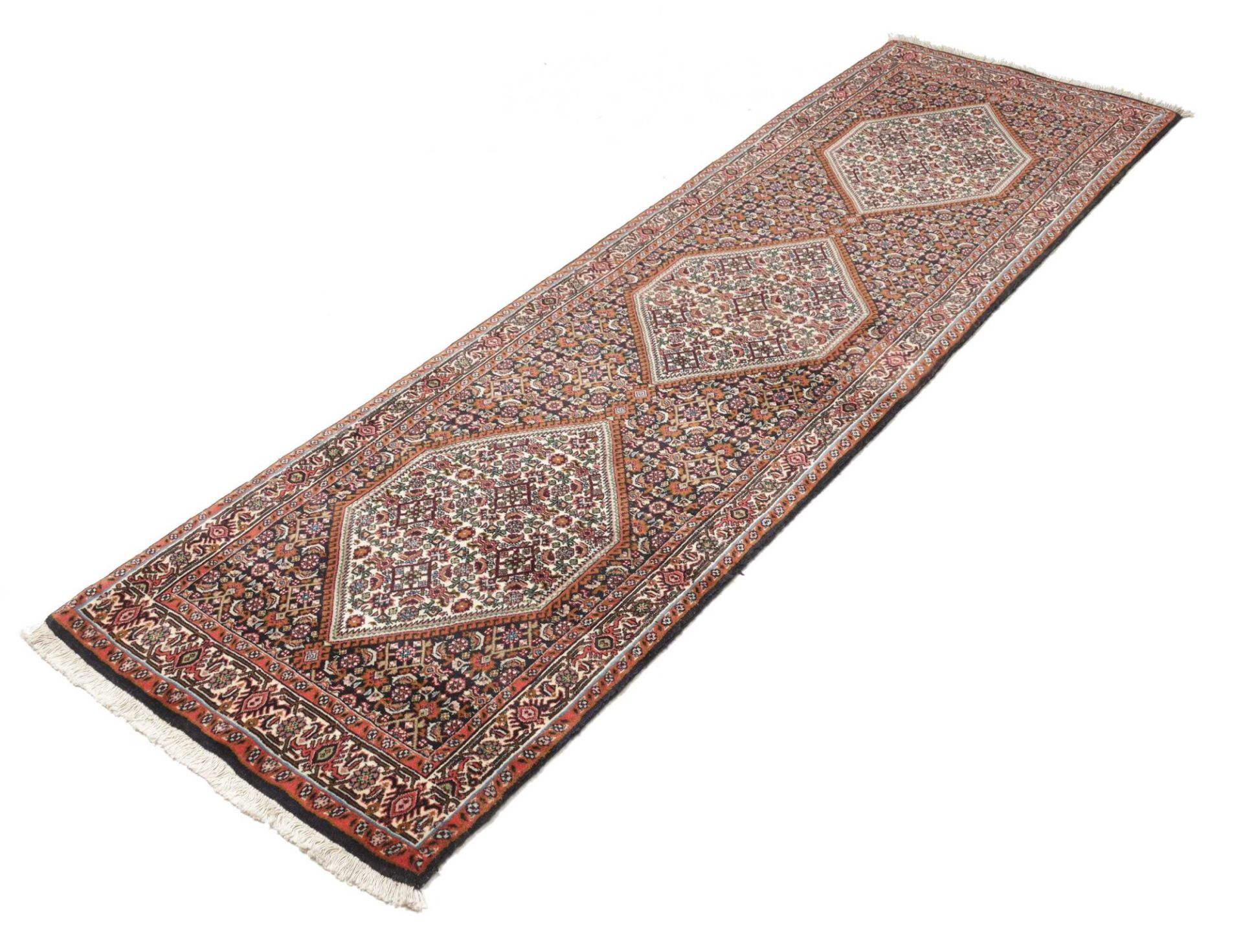 Handgeknüpfter Bijar Perserteppich 73 × 234 cm