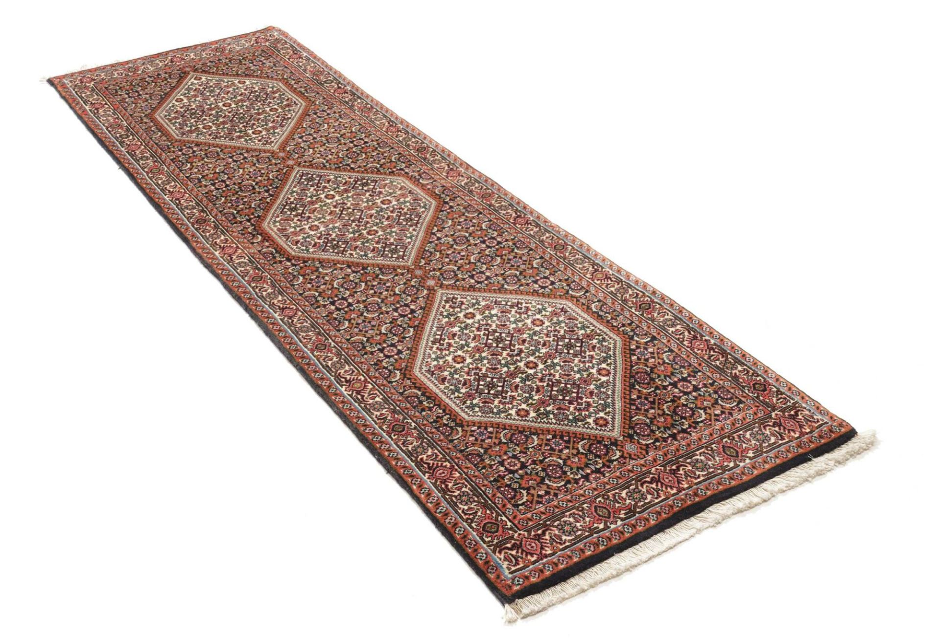 Handgeknüpfter Bijar Perserteppich 73 × 234 cm
