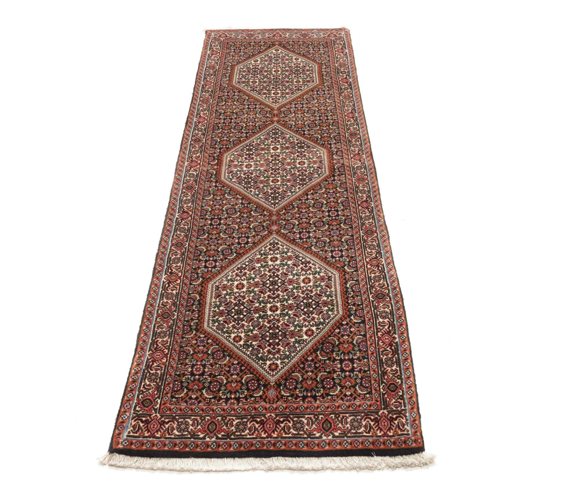 Handgeknüpfter Bijar Perserteppich 73 × 234 cm