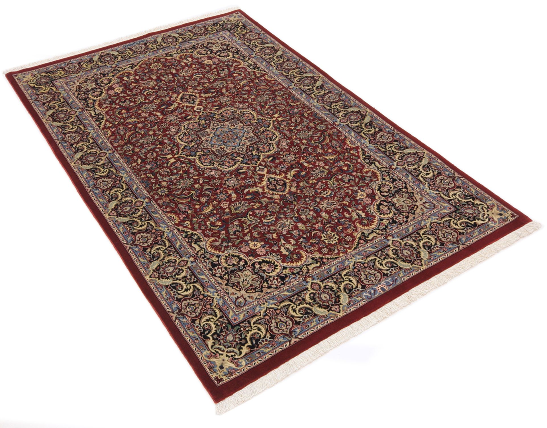 Isfahan Perserteppich aus Iran, 107 × 167 cm