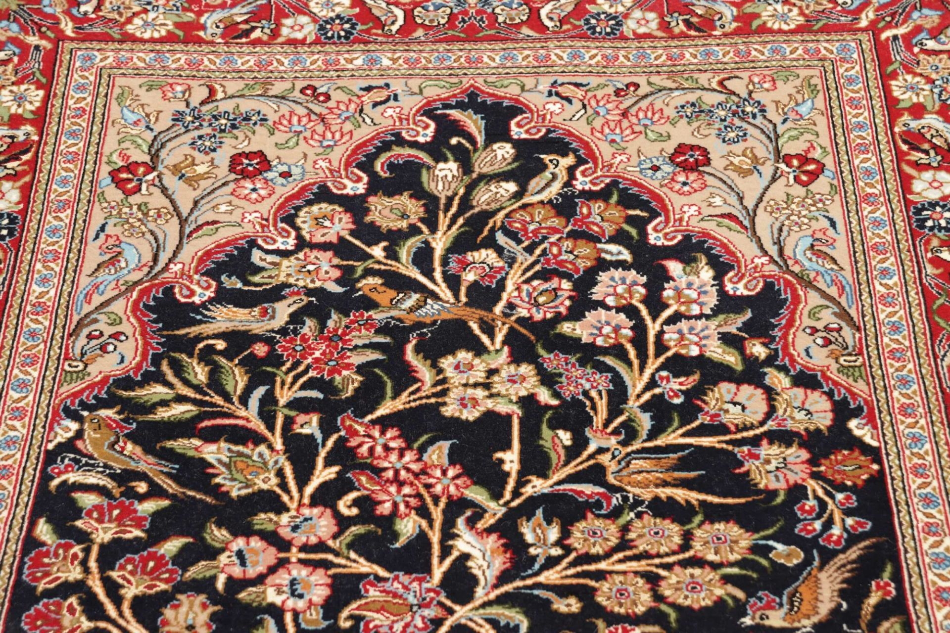 perserteppich-isfahan-99-x-153-cm-schurwolle-handgeknupft-seide-7 Isfahan Perserteppich 99 × 153 cm aus Wolle & Seide, handgeknüpft