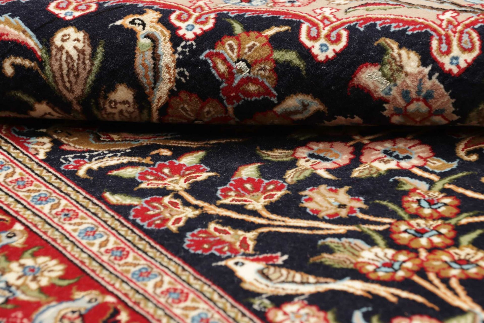 perserteppich-isfahan-99-x-153-cm-schurwolle-handgeknupft-seide-9 Isfahan Perserteppich 99 × 153 cm aus Wolle & Seide, handgeknüpft