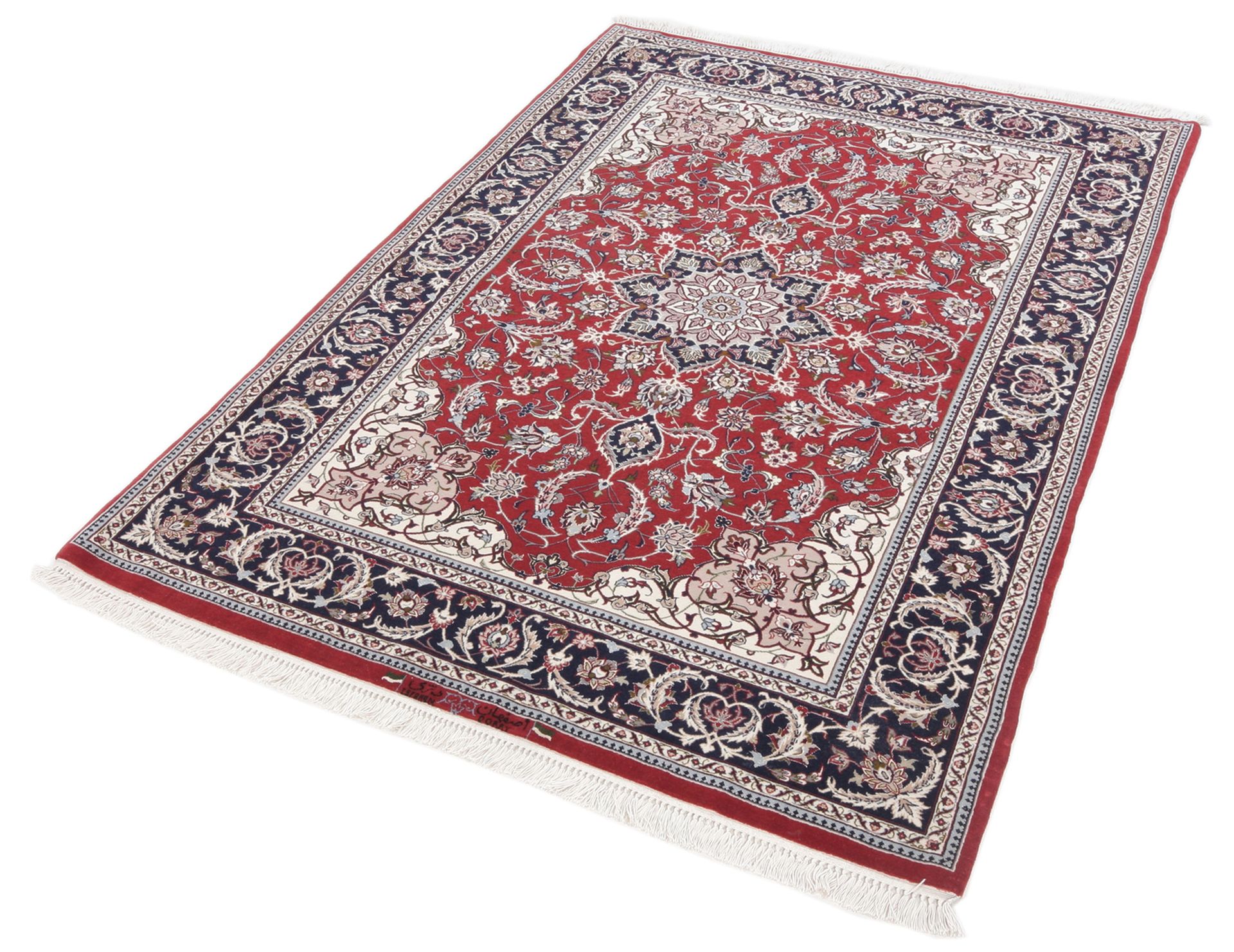 Handgeknüpfter Isfahan Perserteppich 115 × 170 cm