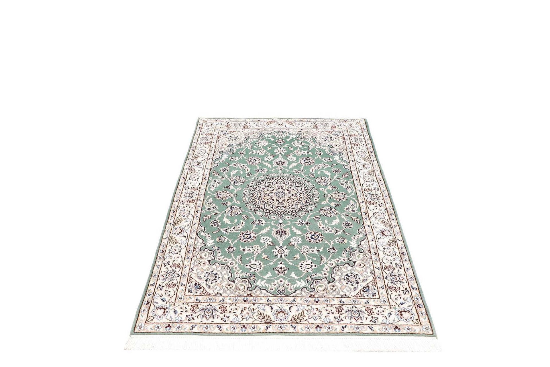 Handgeknüpfter Nain Perserteppich, 101 × 146 cm, Wolle