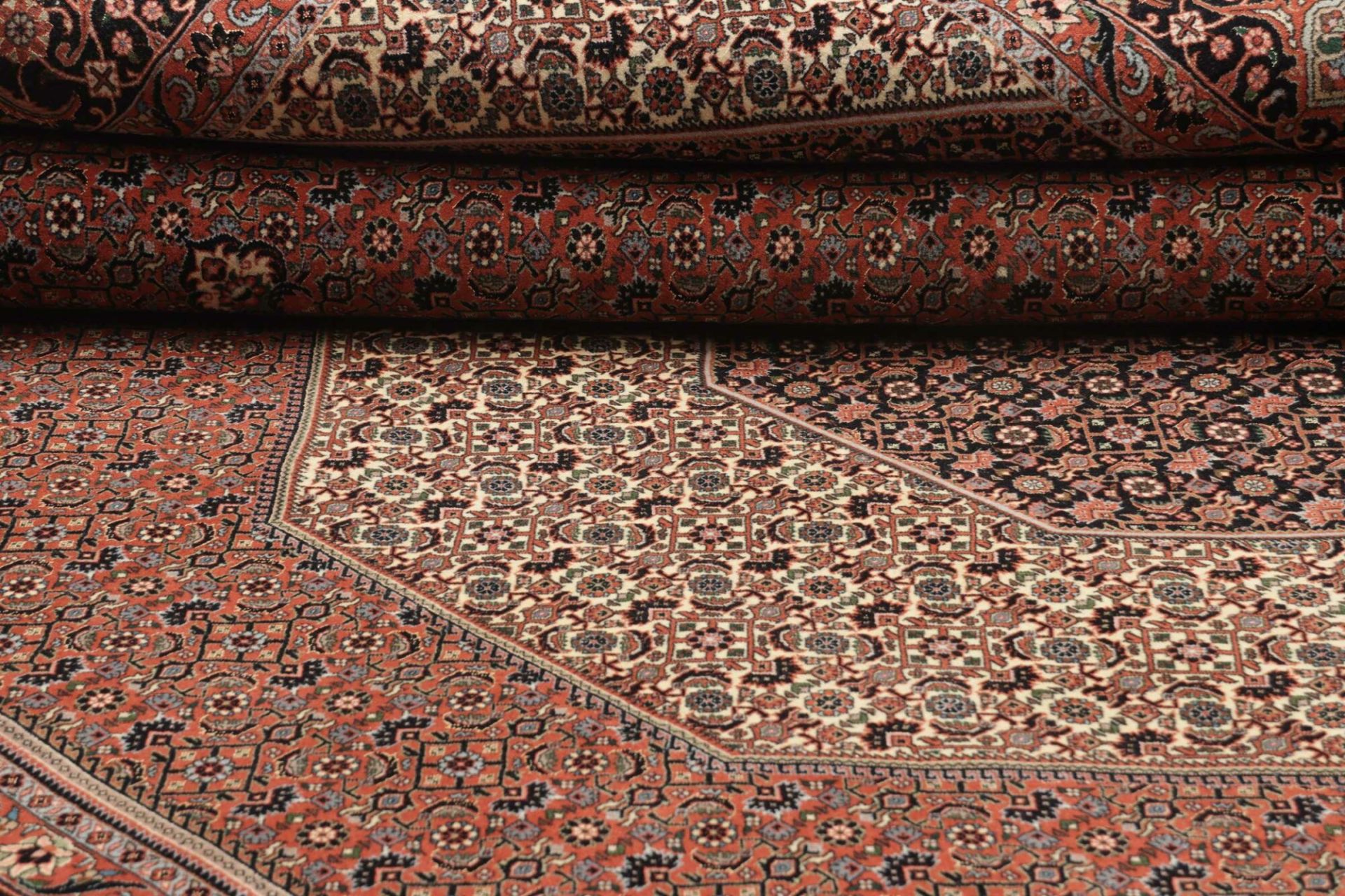 Bijar Perserteppich aus Iran, 257 × 354 cm