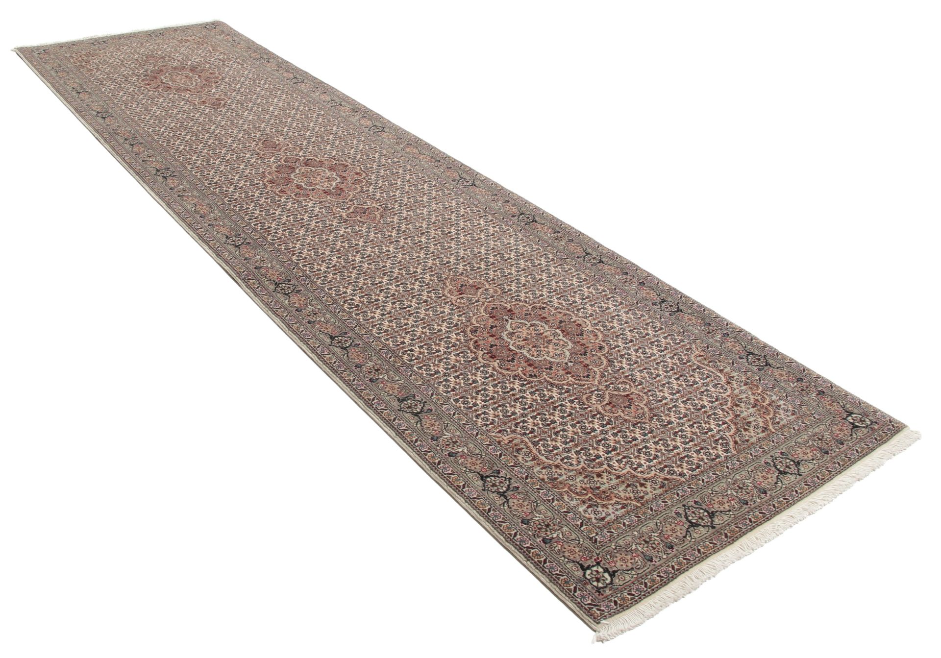 Handgeknüpfter Täbriz Perserteppich 80 × 304 cm