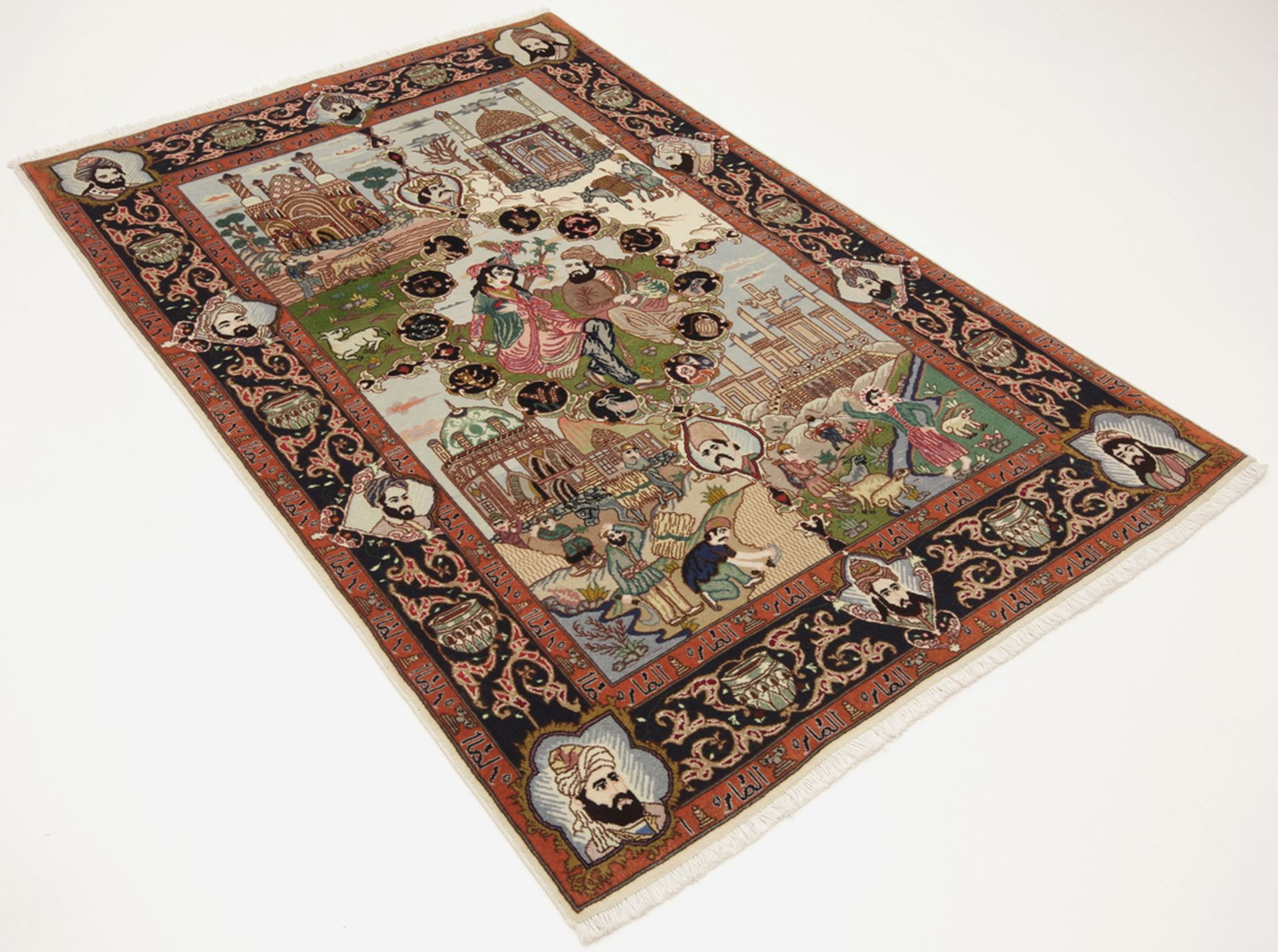 Handgeknüpfter Täbriz Perserteppich 103 × 160 cm