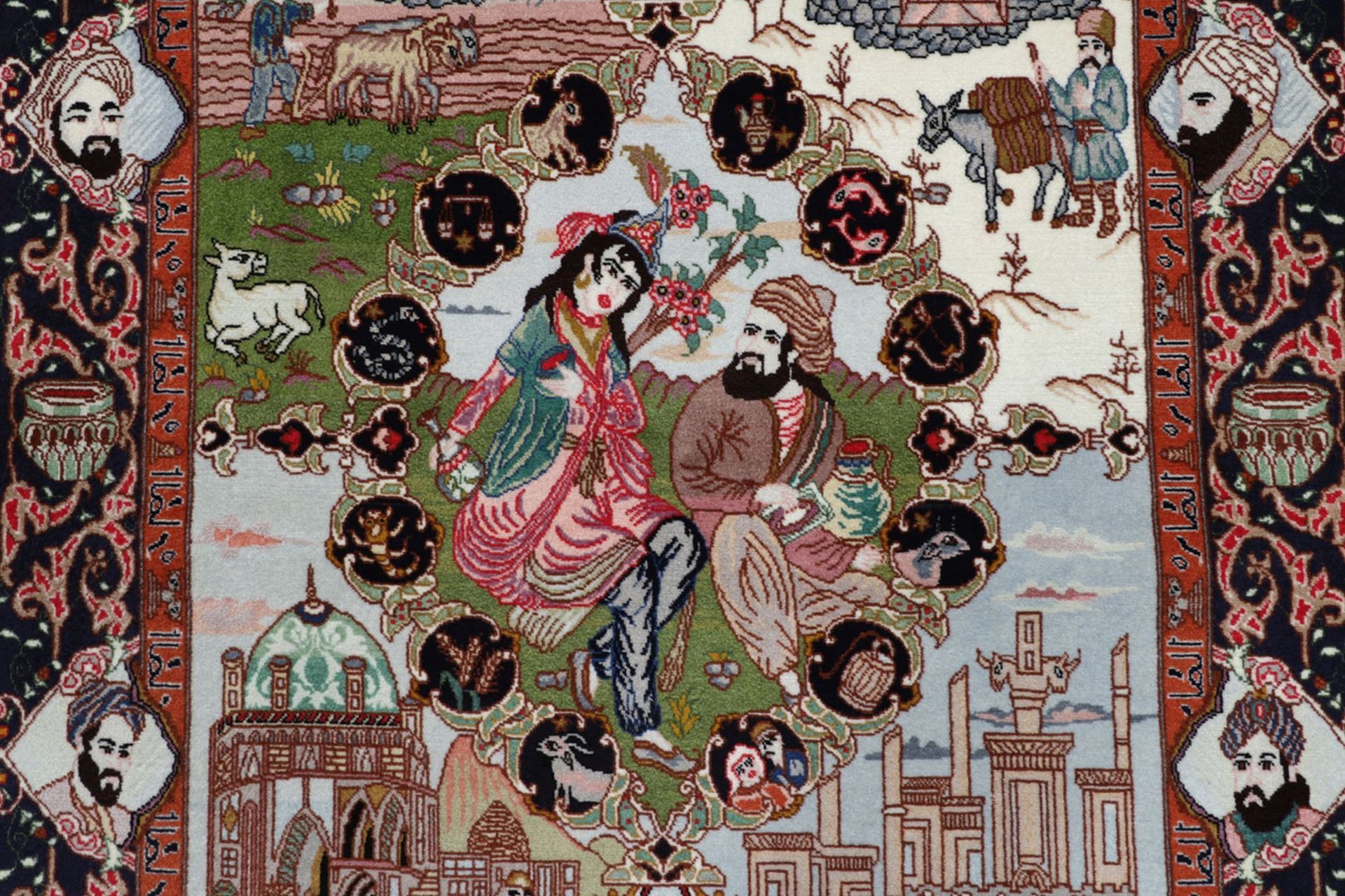 Handgeknüpfter Täbriz Perserteppich 103 × 160 cm