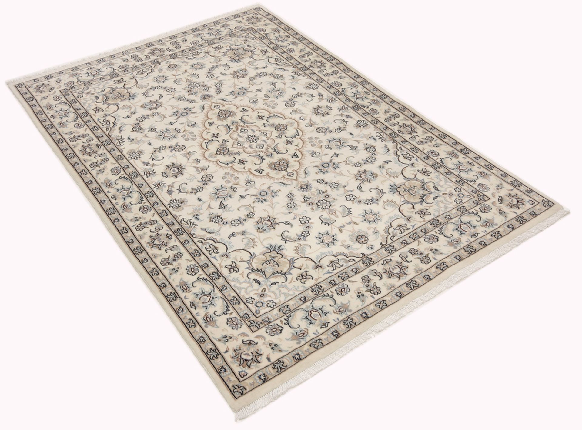 Handgeknüpfter Nain Perserteppich 105 × 155 cm