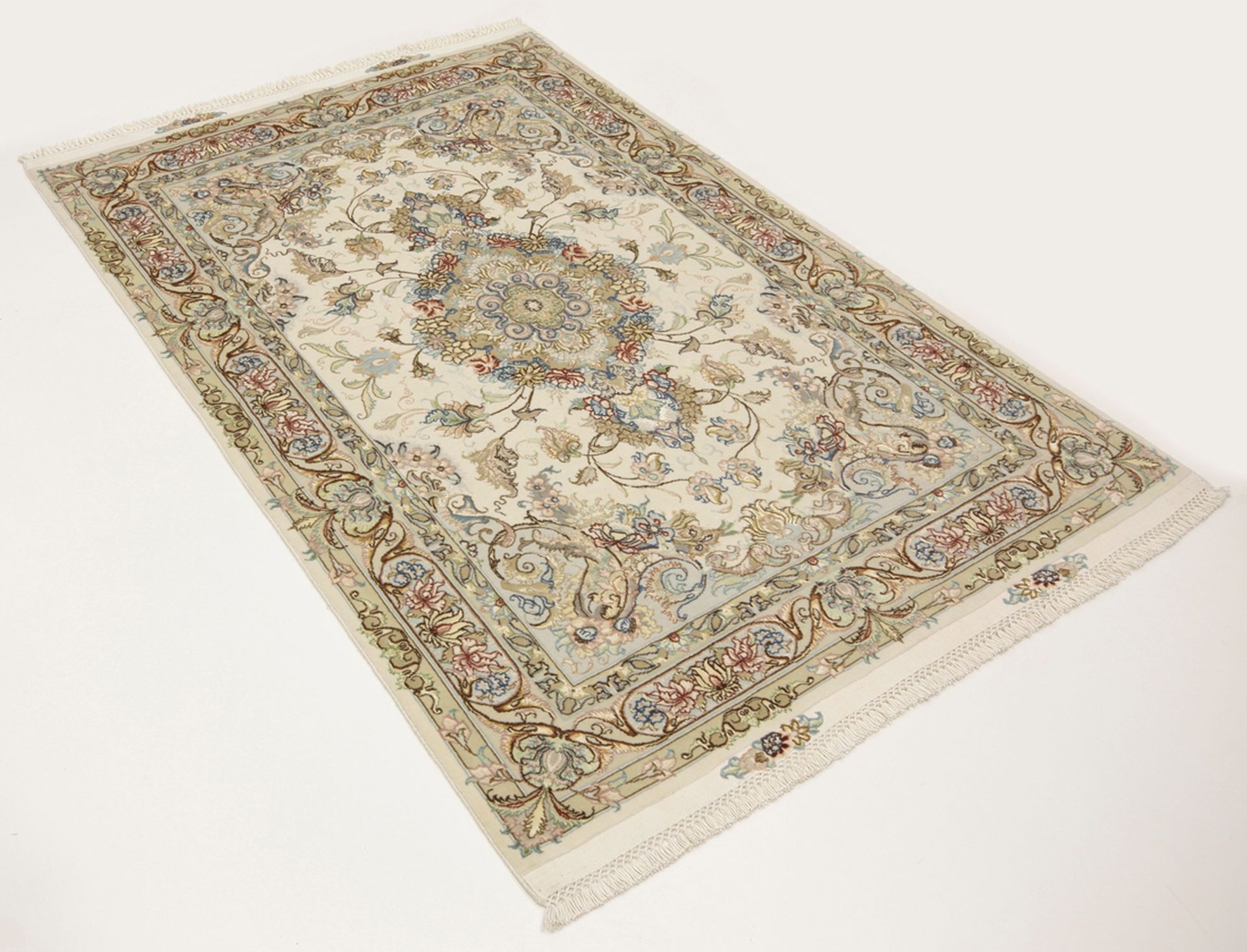 Handgeknüpfter Täbriz Perserteppich 102 × 157 cm