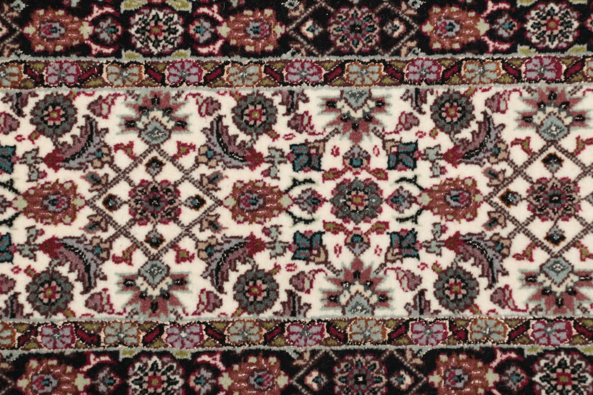 Handgeknüpfter Täbriz Perserteppich, 82 × 288 cm, Wolle & Seide