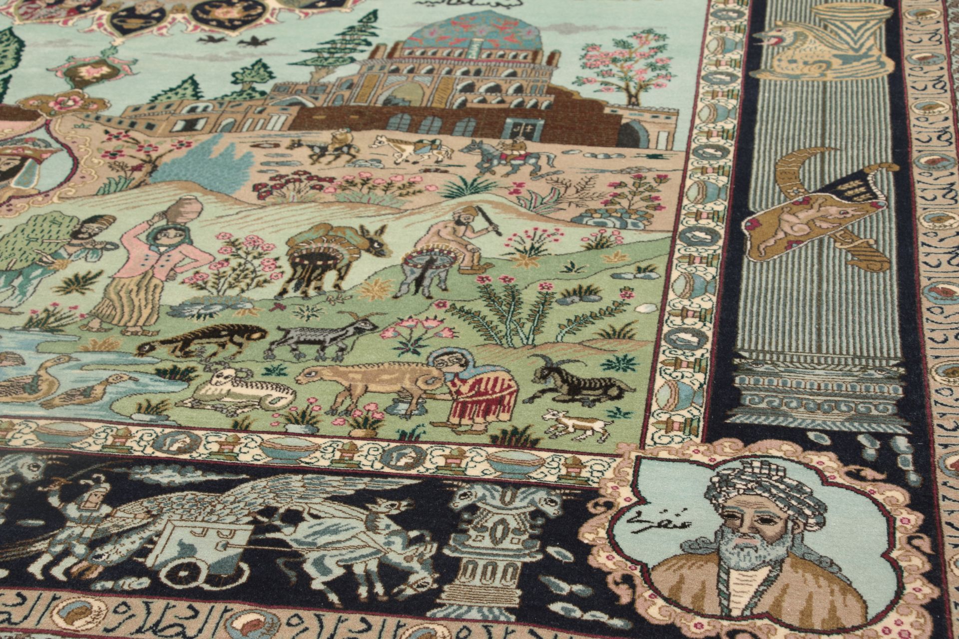 Täbriz Perserteppich aus Iran, 198 × 300 cm