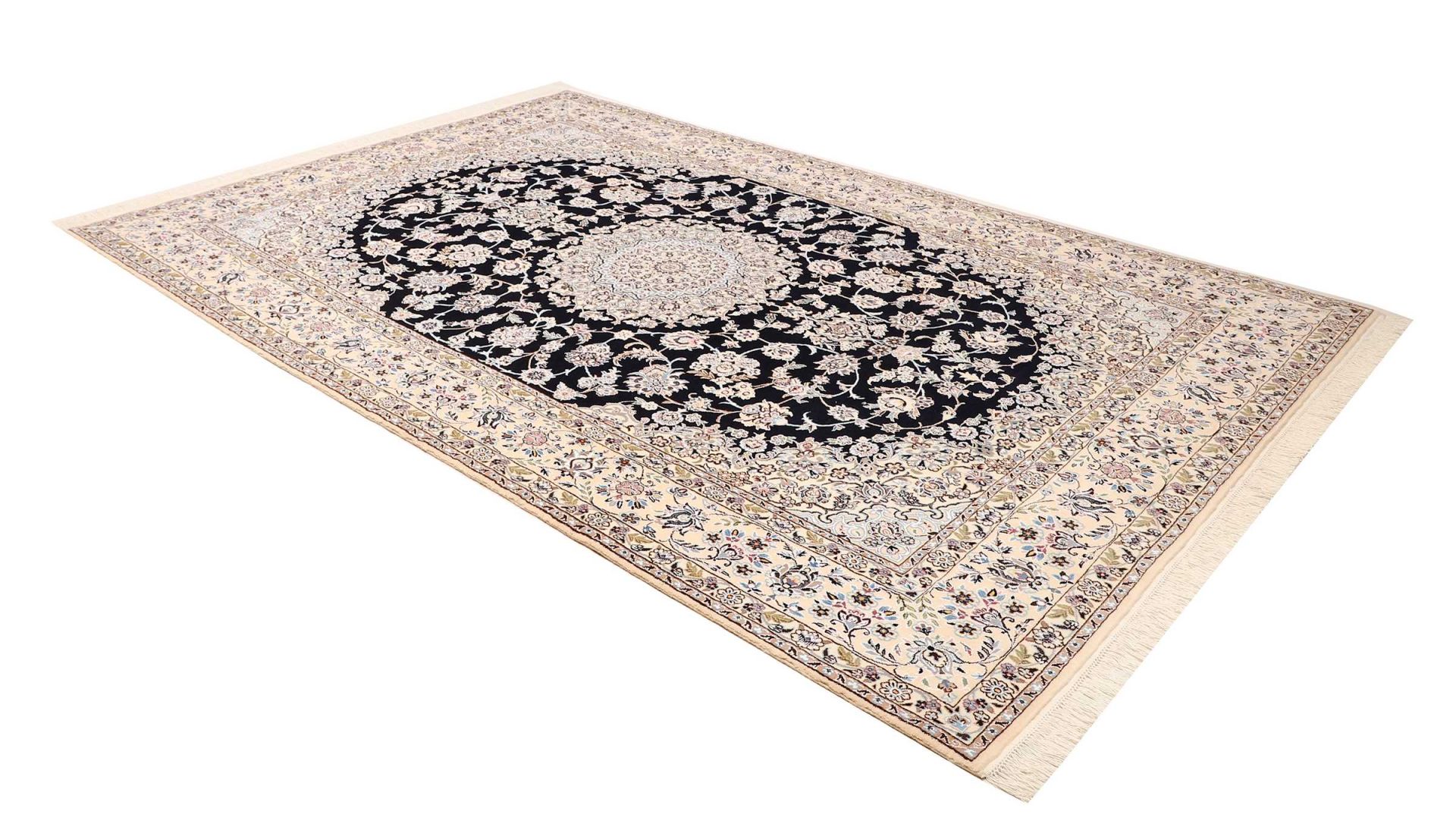 Handgeknüpfter Nain Perserteppich, 201 × 311 cm, Wolle