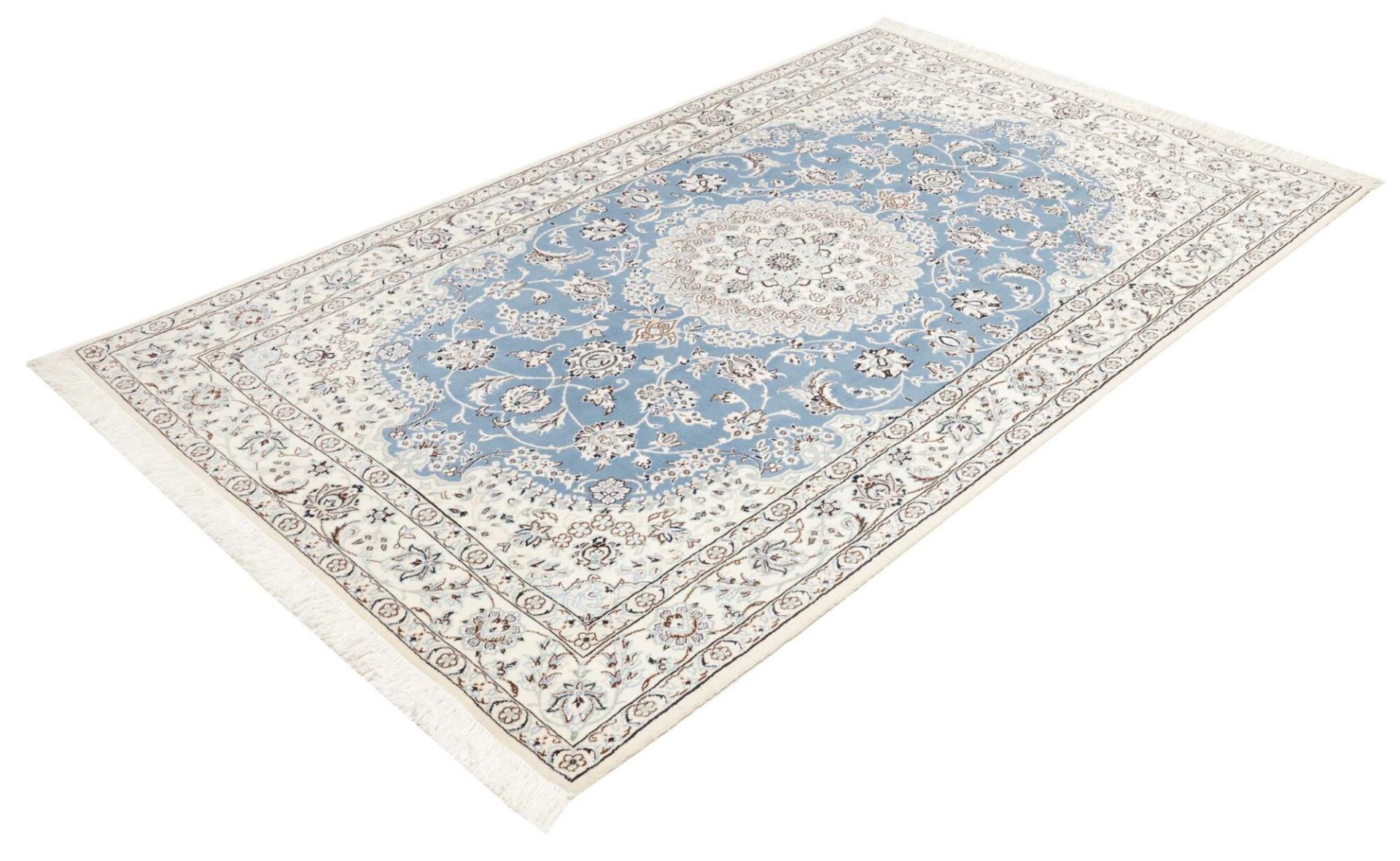 Handgeknüpfter Nain Perserteppich, 136 × 219 cm, Wolle