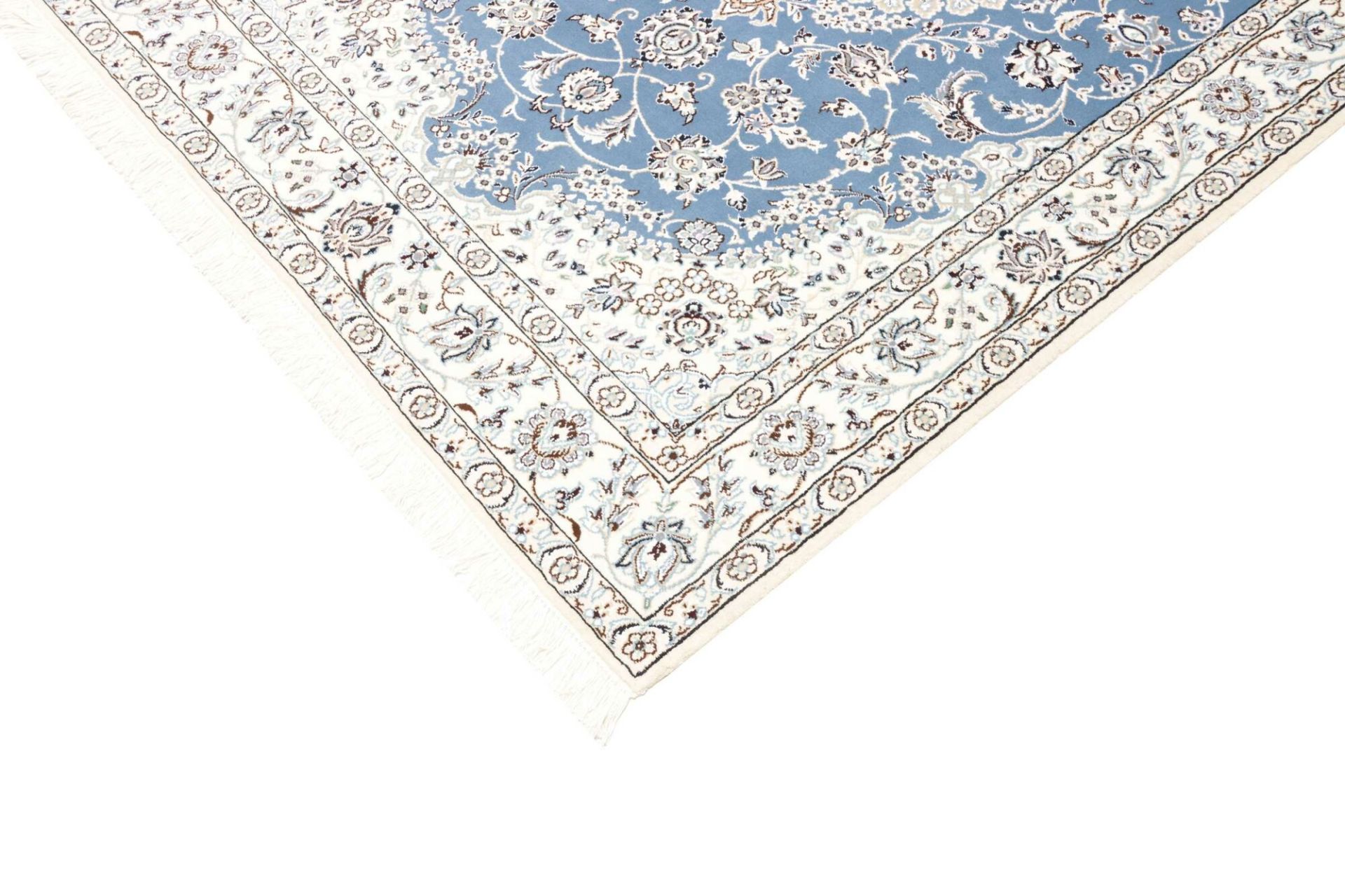 Handgeknüpfter Nain Perserteppich, 136 × 219 cm, Wolle