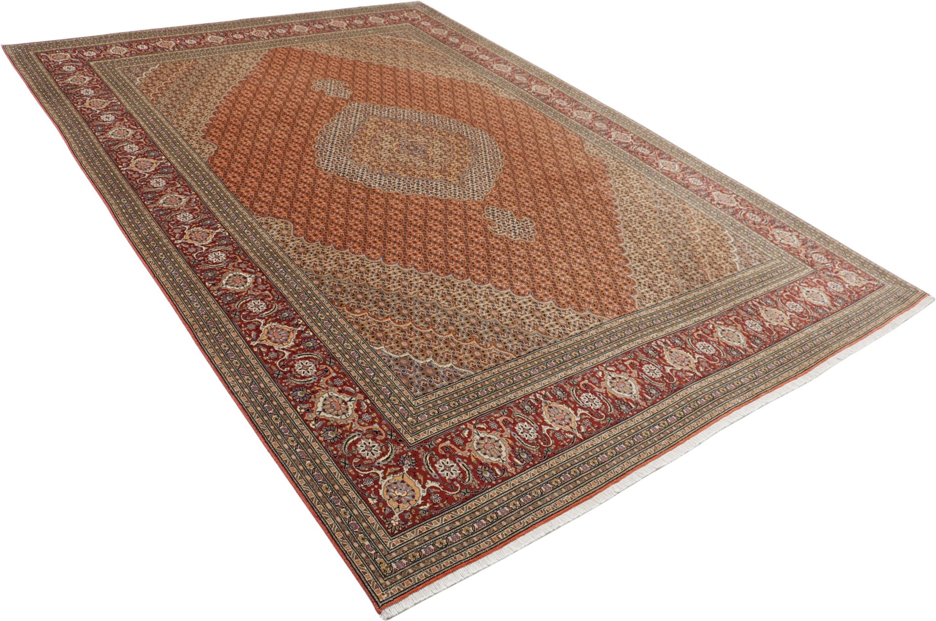 Handgeknüpfter Täbriz Perserteppich 250 × 355 cm