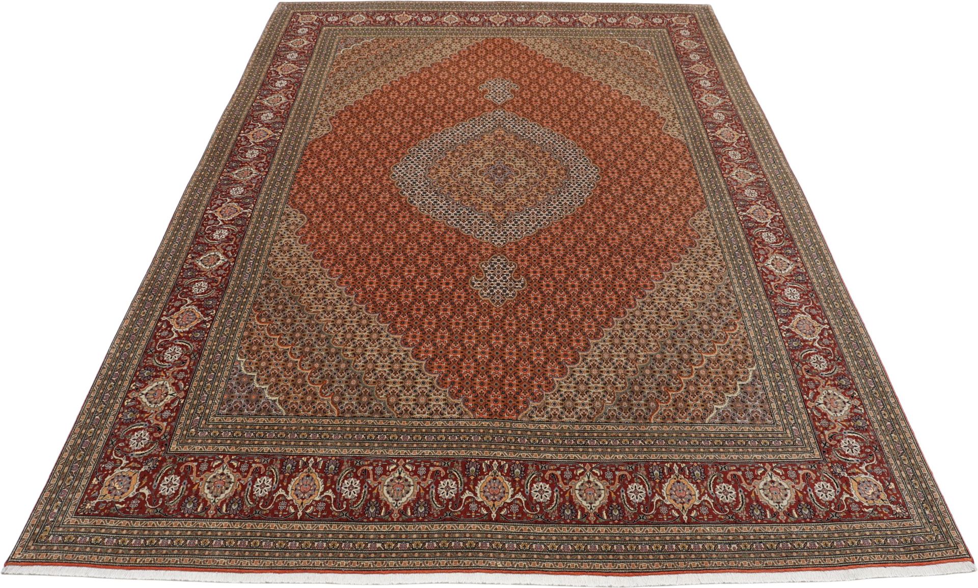 Handgeknüpfter Täbriz Perserteppich 250 × 355 cm