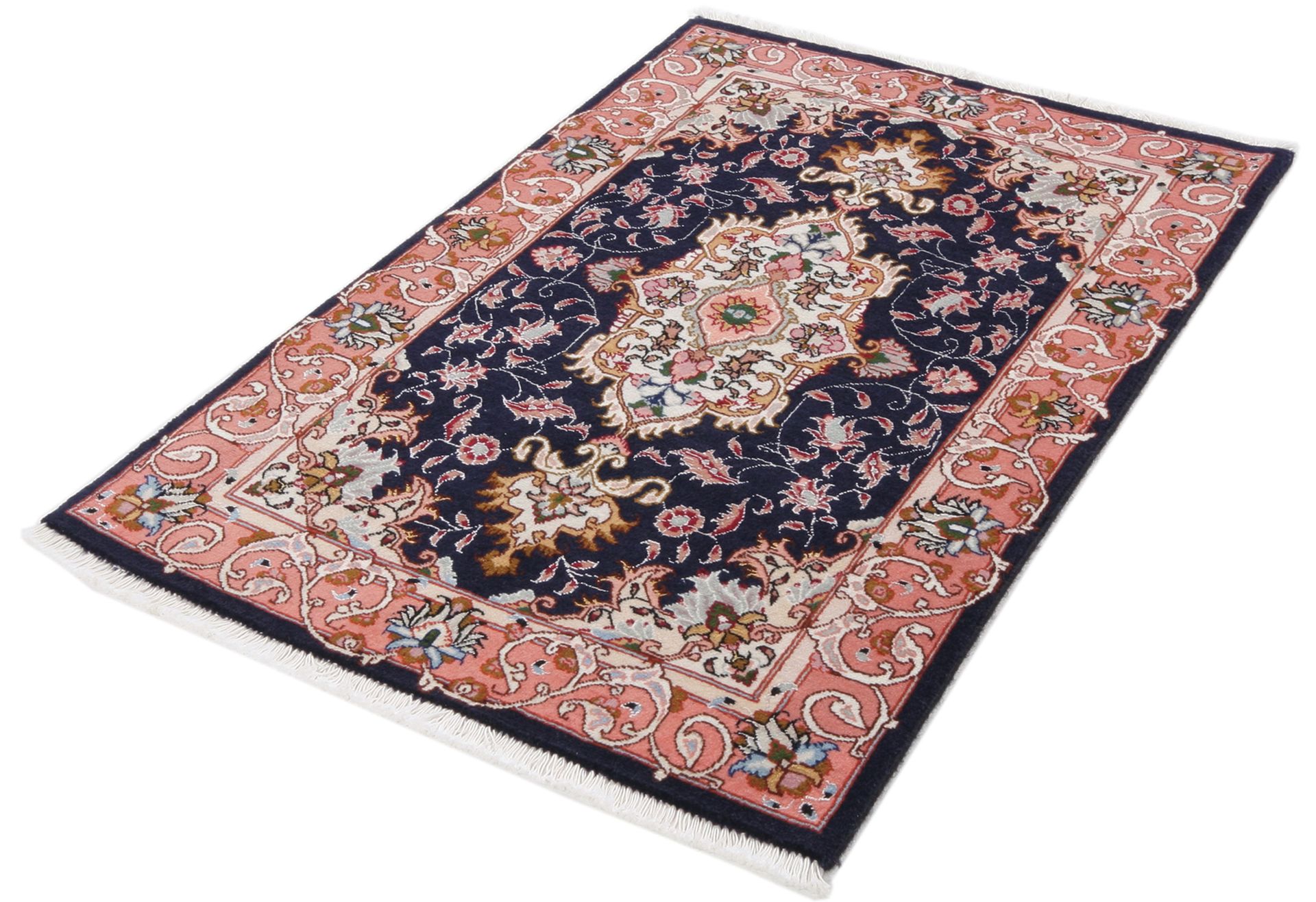 Täbriz Perserteppich aus Iran, 62 × 90 cm